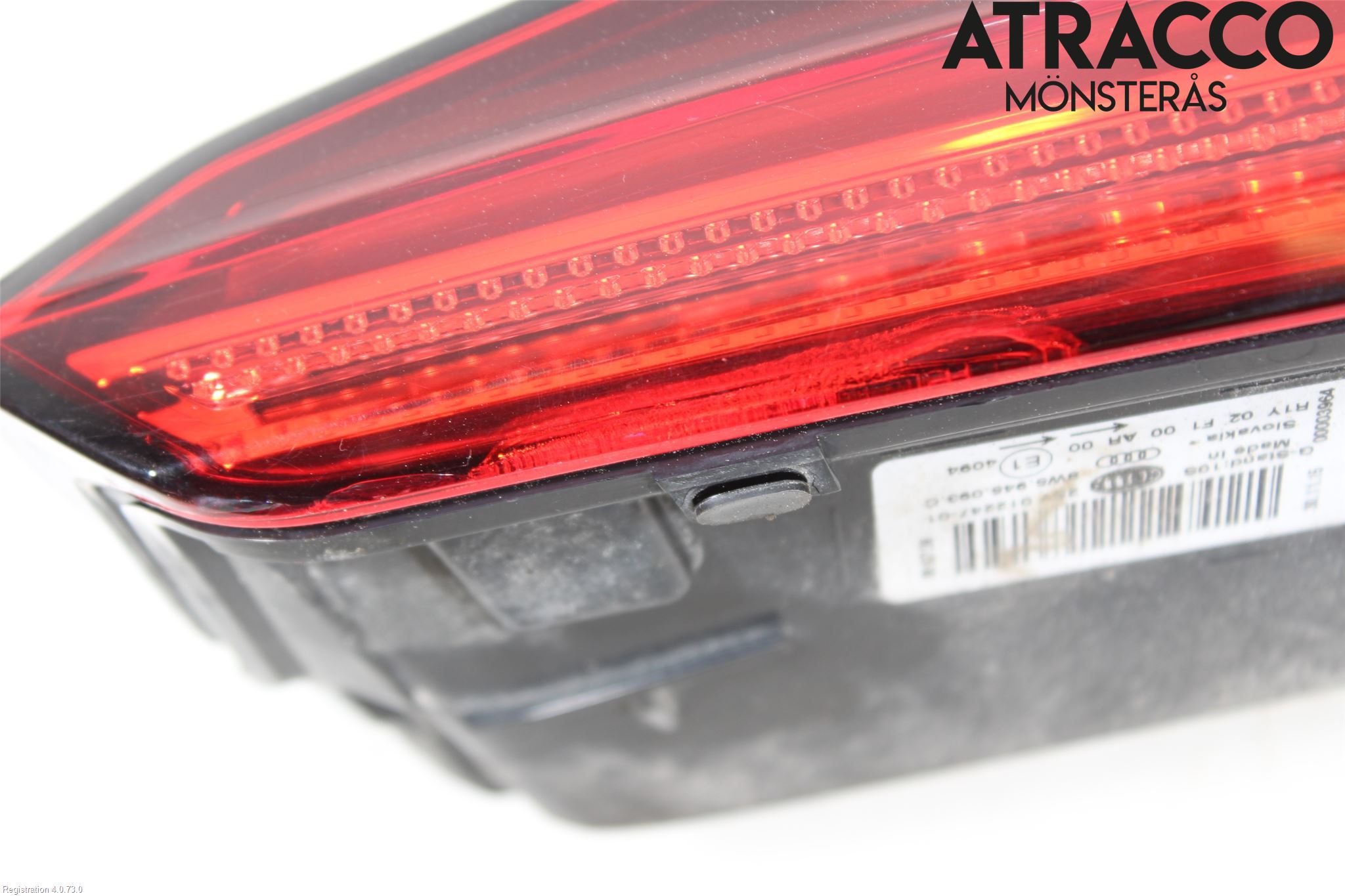 Audi A4/S4 B9 16-19 Baklykt Venstre  På Luke(Indre