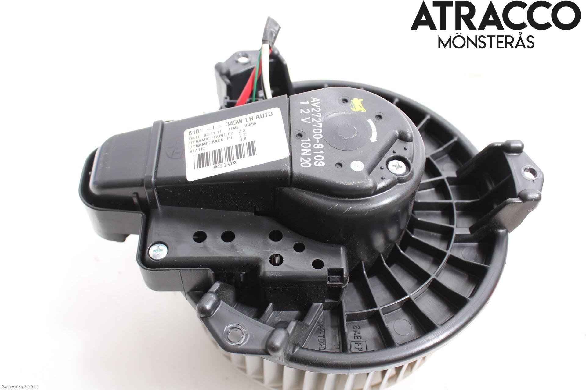 Toyota AVENSIS 09-15 Varmeapparat Viftemotor