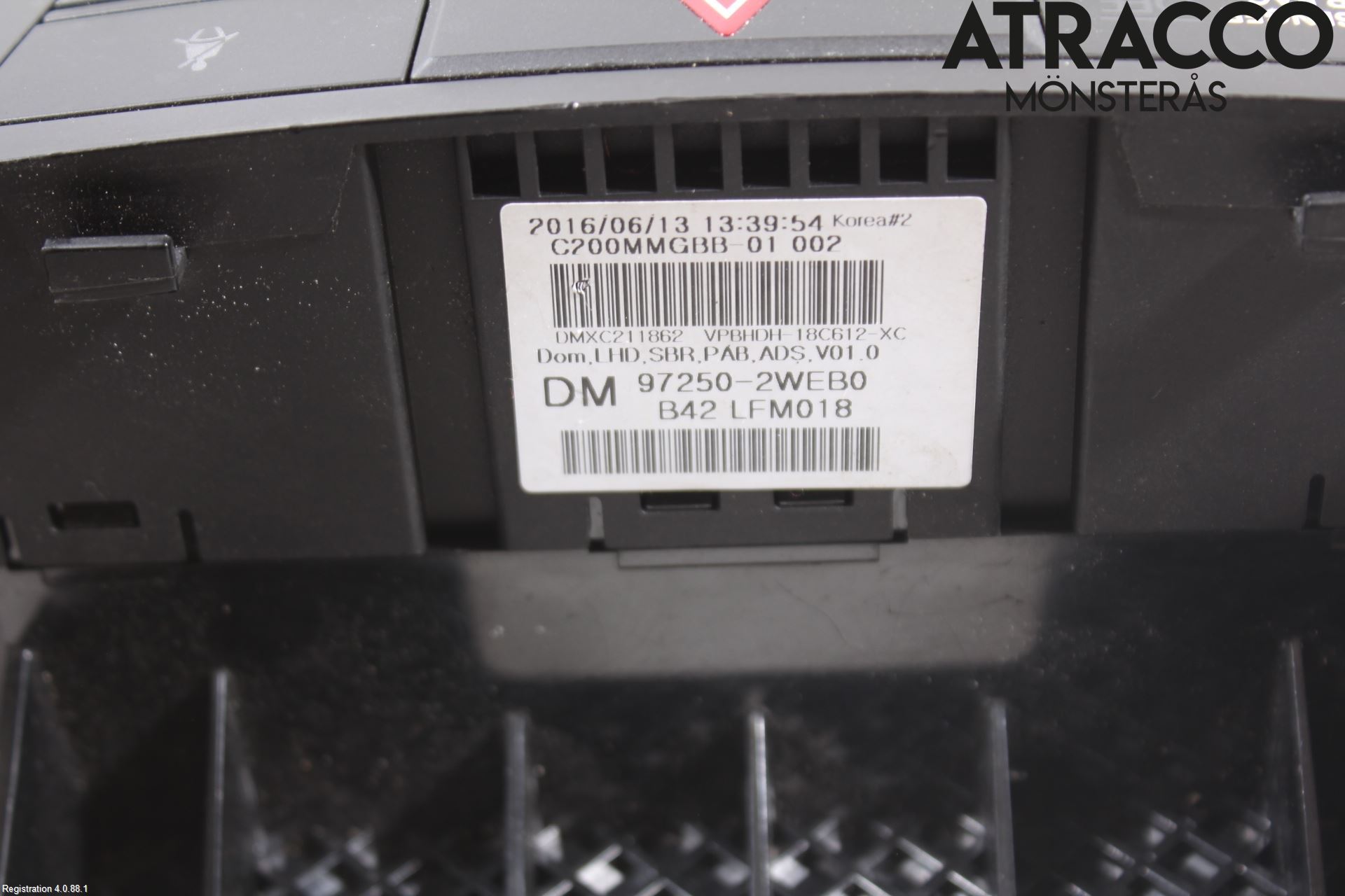 Hyundai SANTA FE 13-18 Varme Ac Betjening-Display
