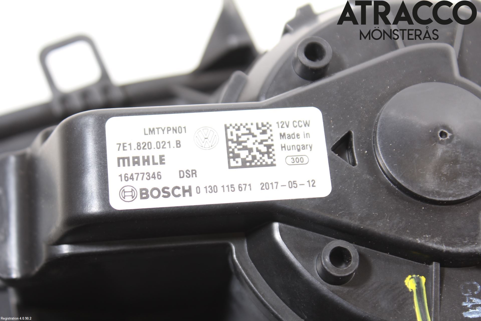 Volkswagen VW TRANSP/CARAVELLE (T6) 16-22 Varmeapparat Viftemotor