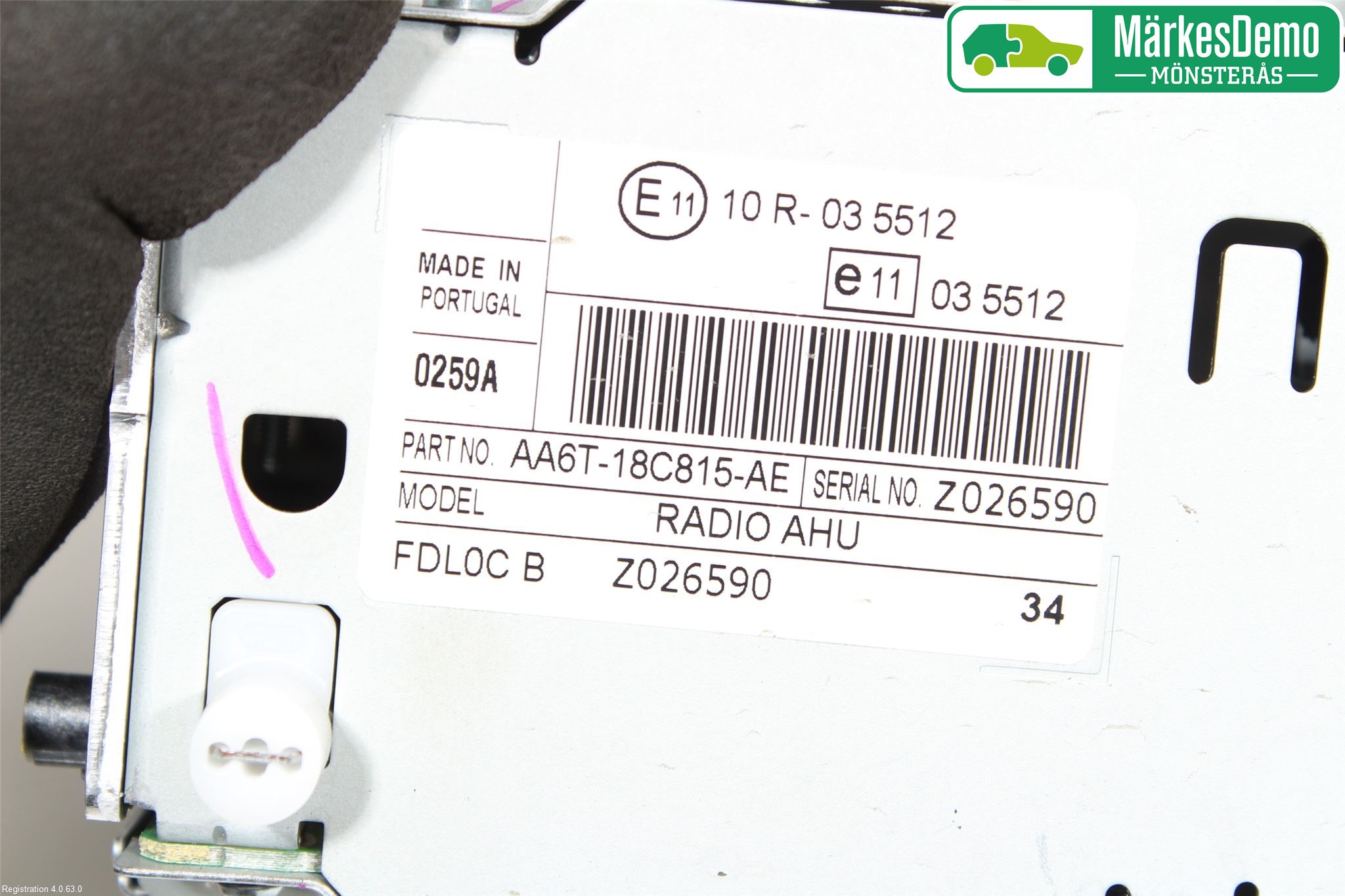 Ford FIESTA 09-12 Stereo Radio