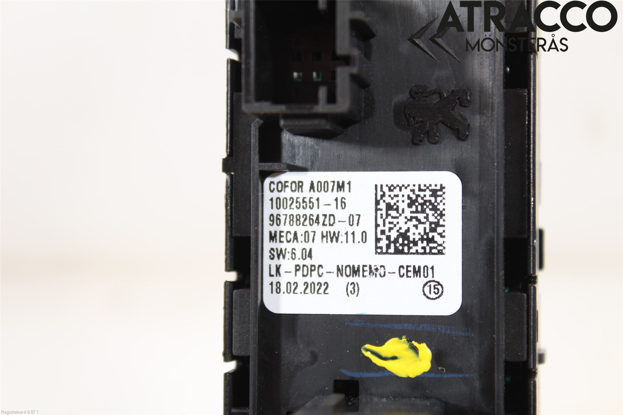 Citroen C4/E-C4 C4X/E-C4X III 21- Bryter Vindusheis