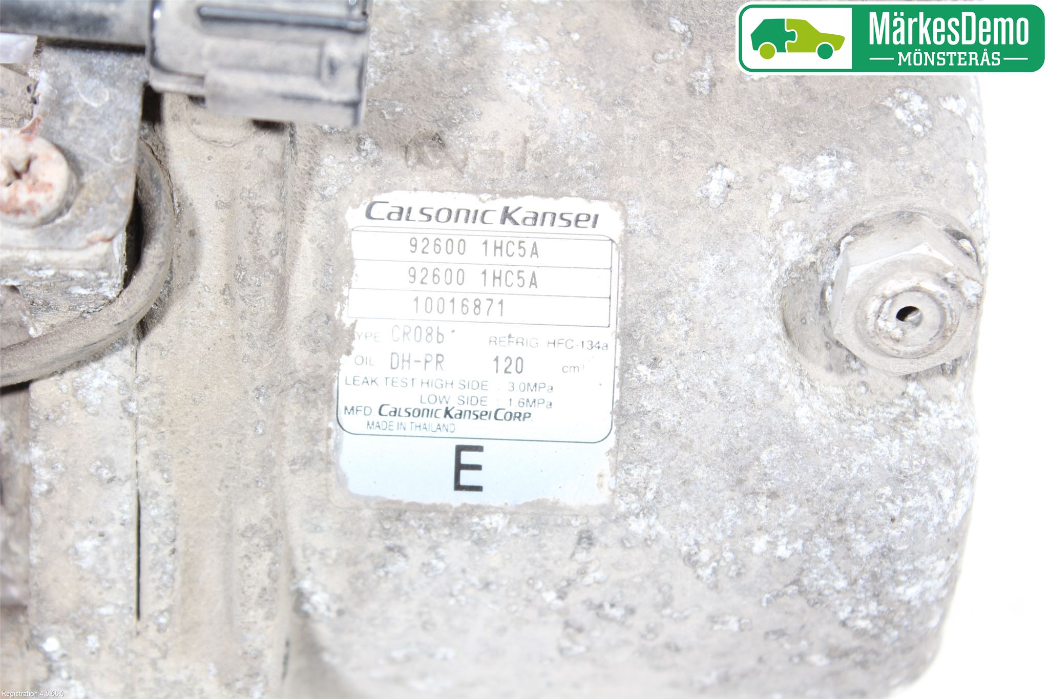 Nissan MICRA 11-16 Varme Ac Kompressor