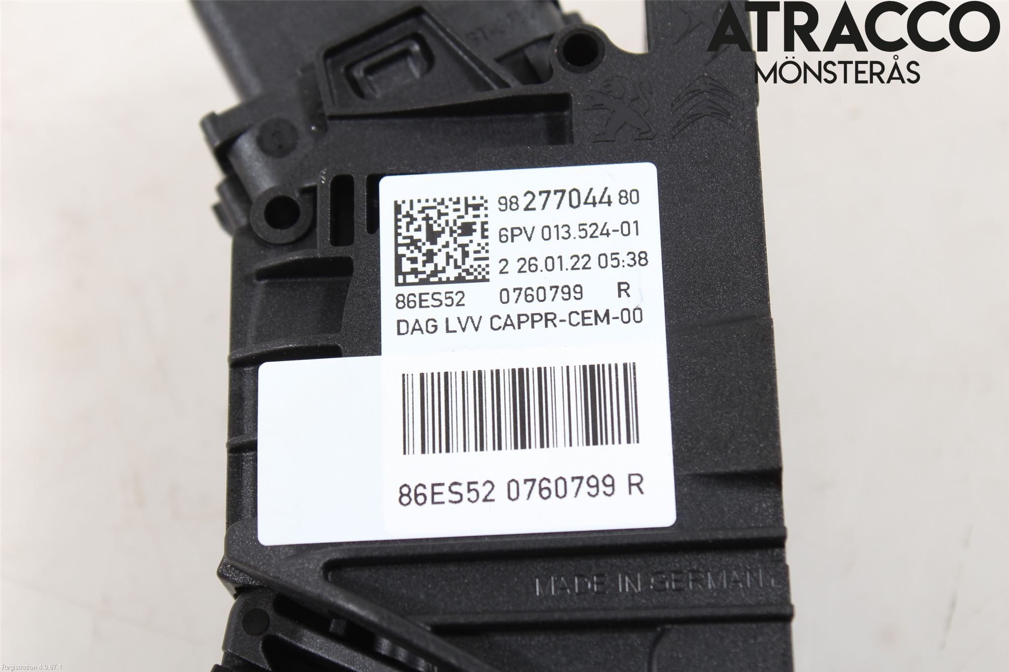 Citroen C4/E-C4 C4X/E-C4X III 21- Gasspedal