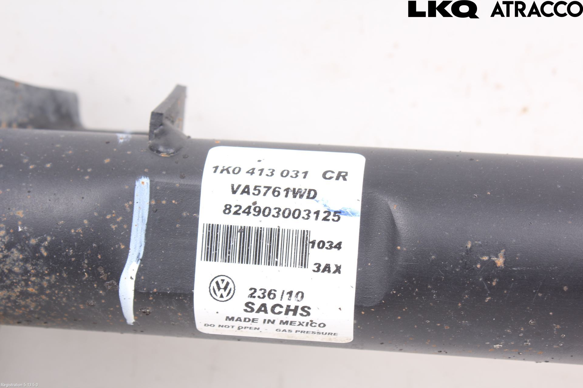 Volkswagen VW GOLF VI 09-13 Fjærbein Foran Høyre