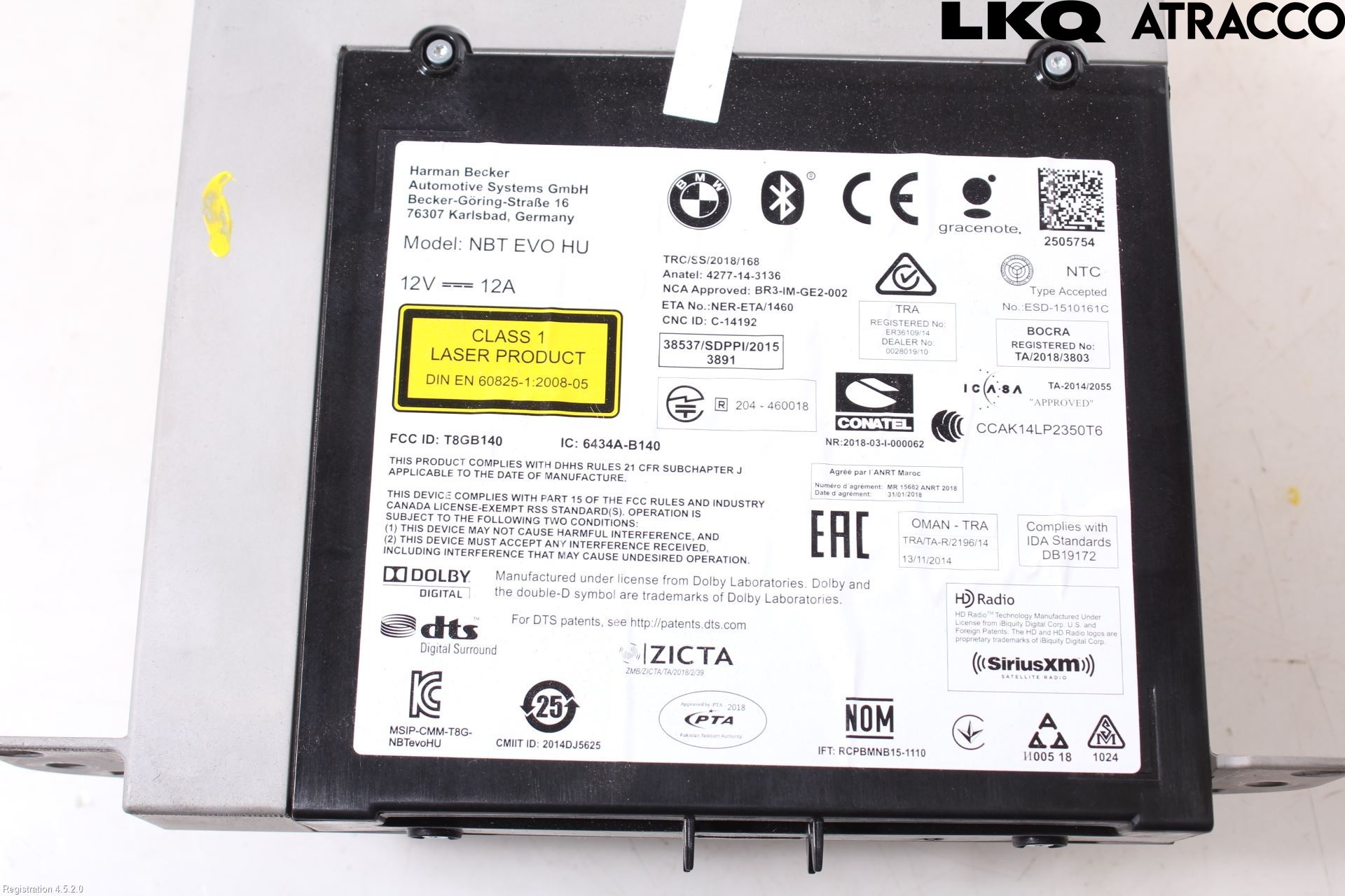 BMW 5 G30/G31/F90 17-23 Stereo Radio Med Cd