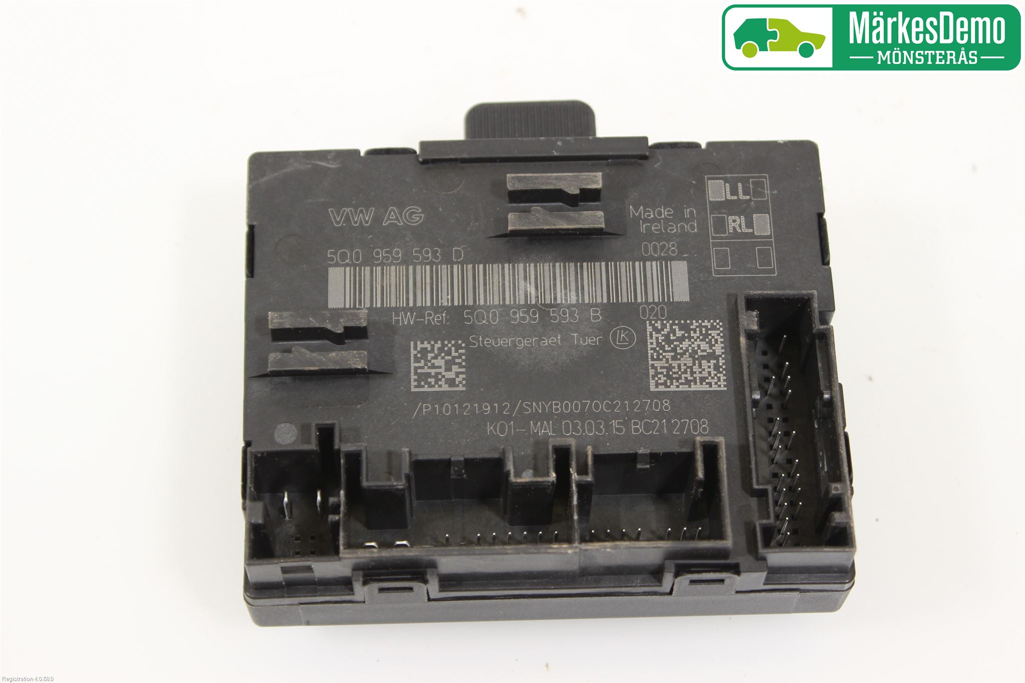 Volkswagen VW PASSAT 15-19 Styreenhet Dør