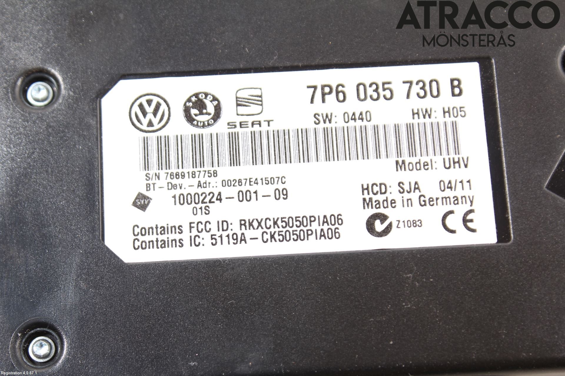 Volkswagen VW PASSAT 11-14 Styreenhet Øvrig