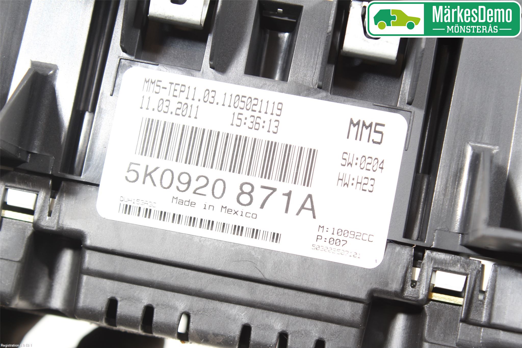 Volkswagen VW GOLF VI 09-13 Instr Kombinert