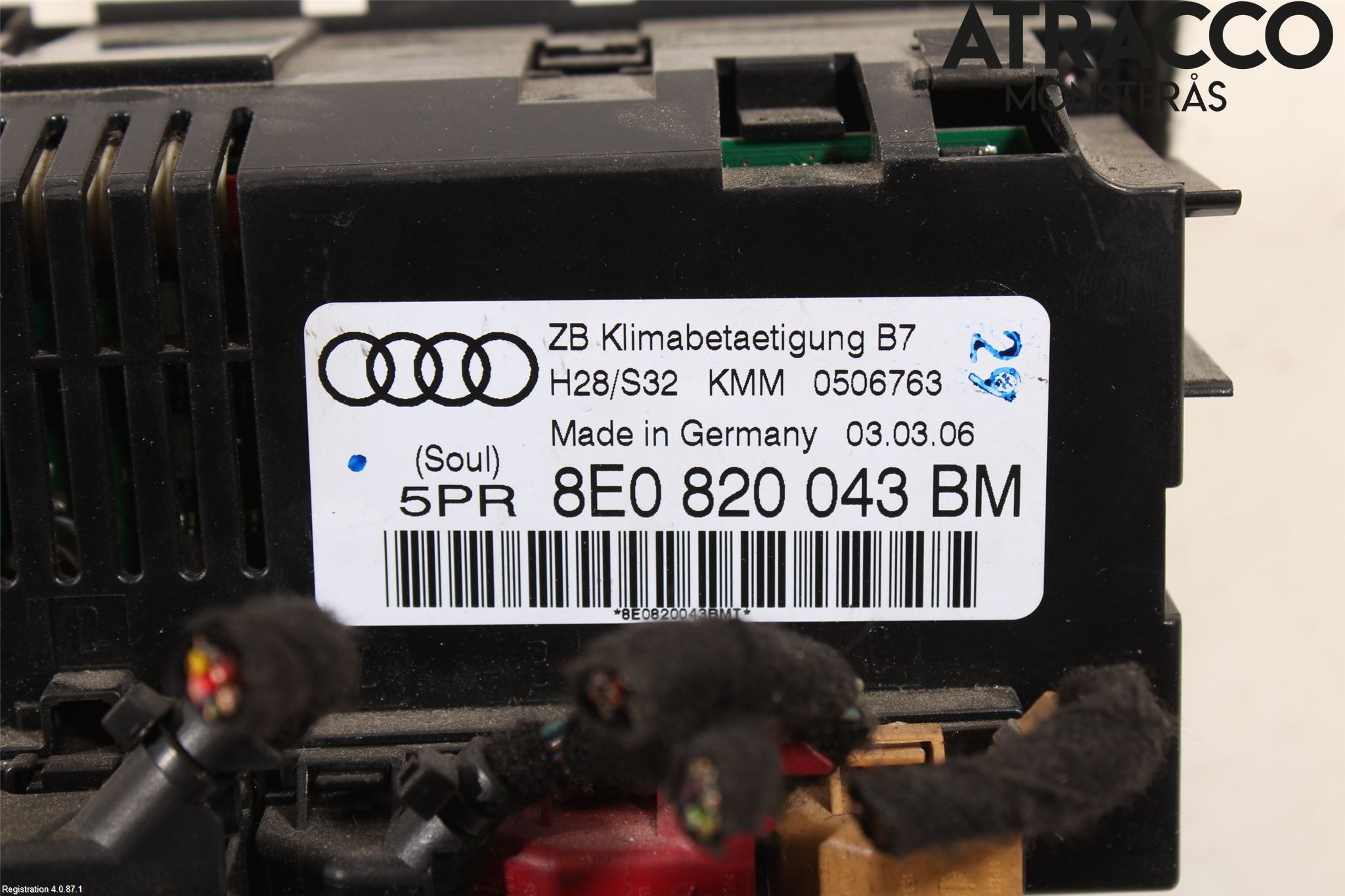 Audi A4/S4 05-07 Varme Ac Betjening-Display