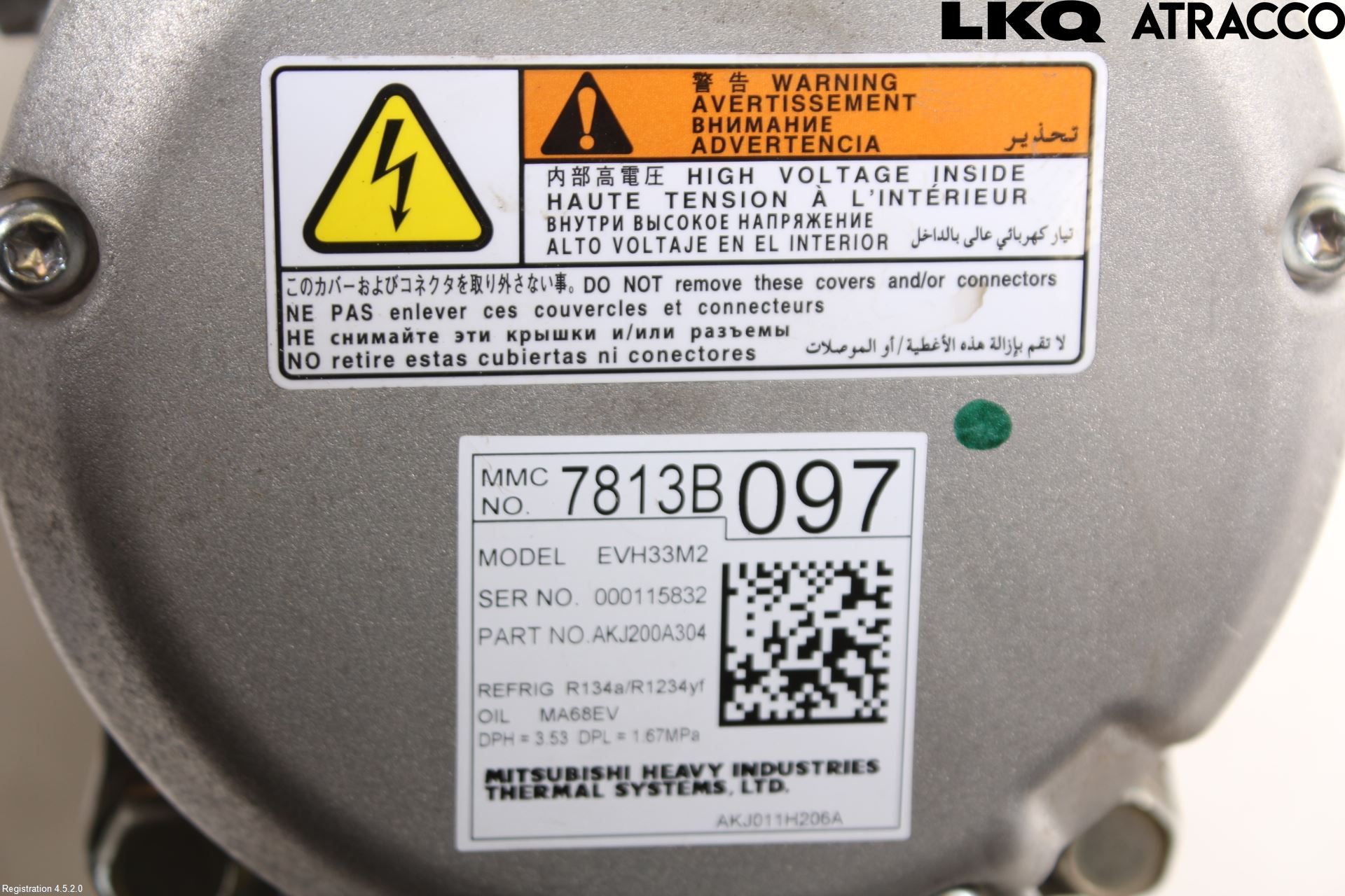 Mitsubishi ECLIPS CROSS Varme Ac Kompressor