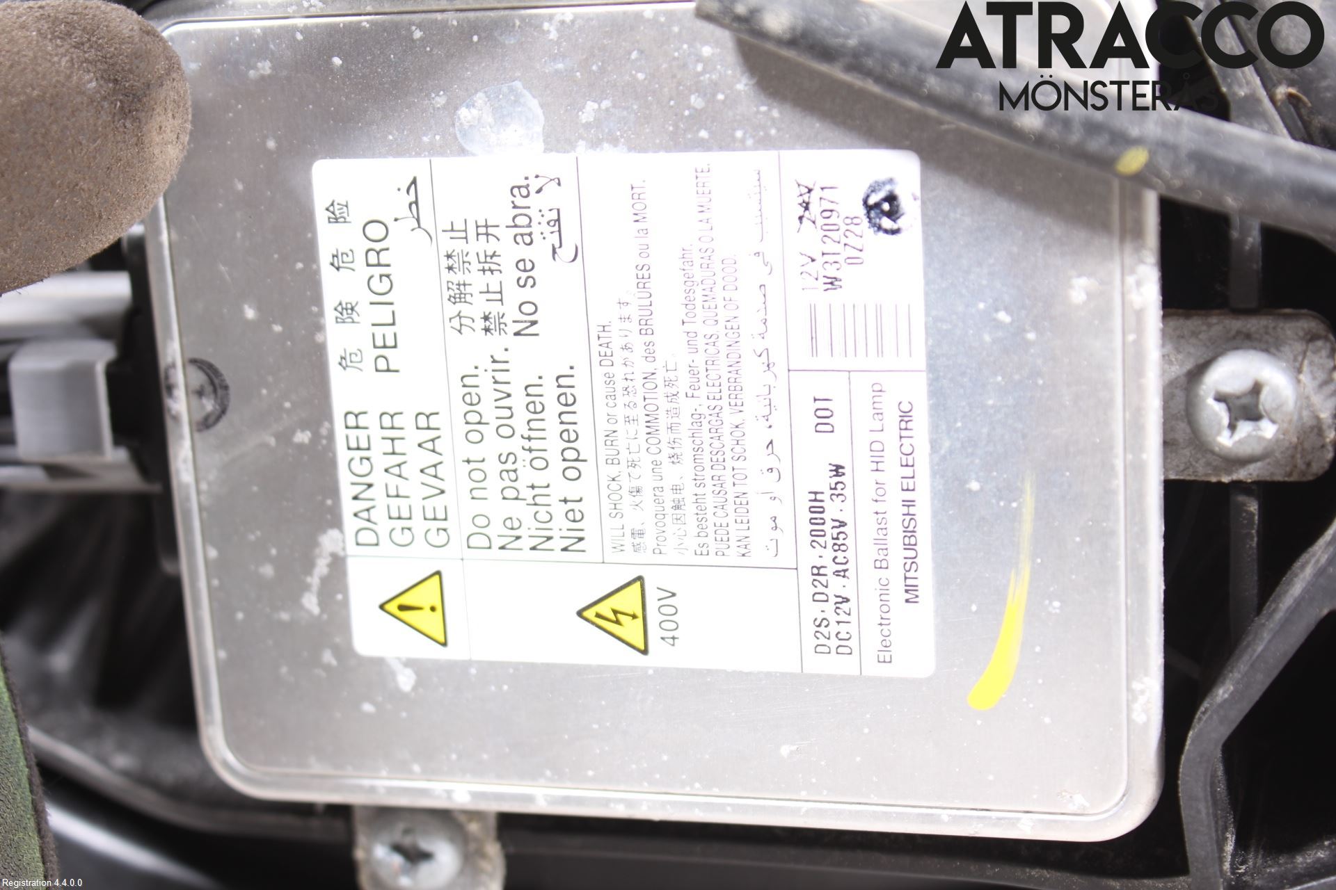 Mitsubishi ASX 10-22 Frontlykt Høyre
