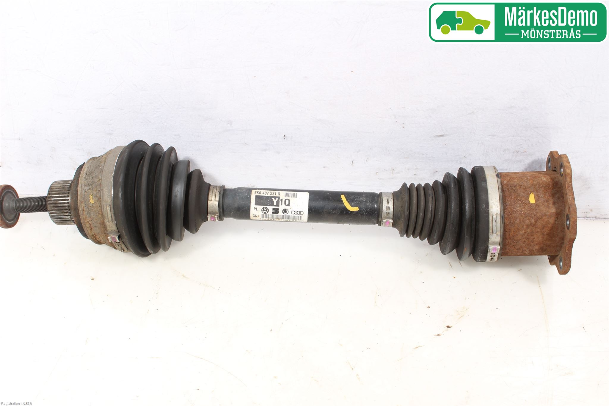 Audi A4/S4 08-11 Drivaksel Foran Kompl Venstre
