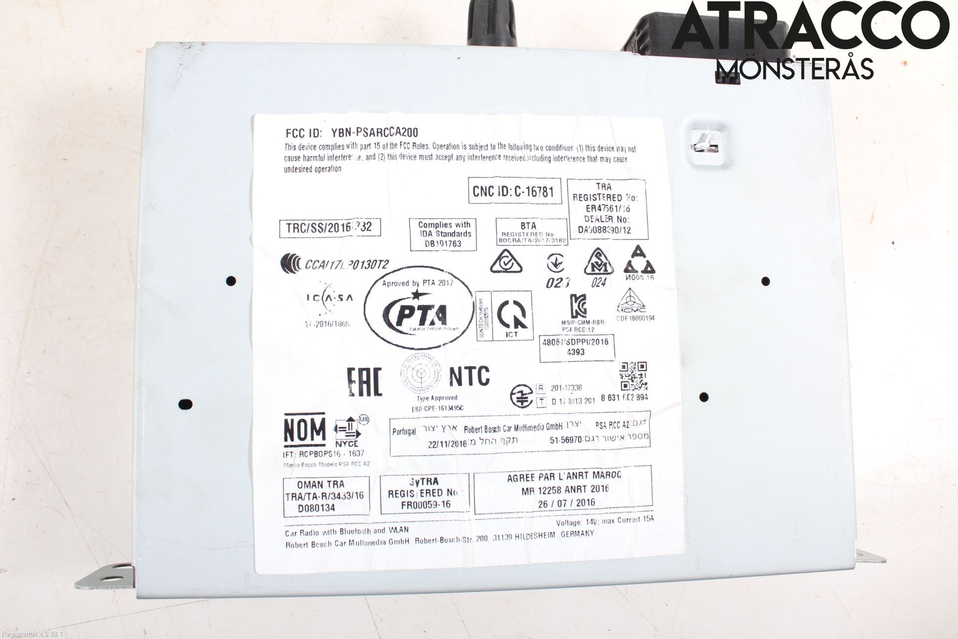 Peugeot PEUGOT 208 16-19 Stereo Forsterker