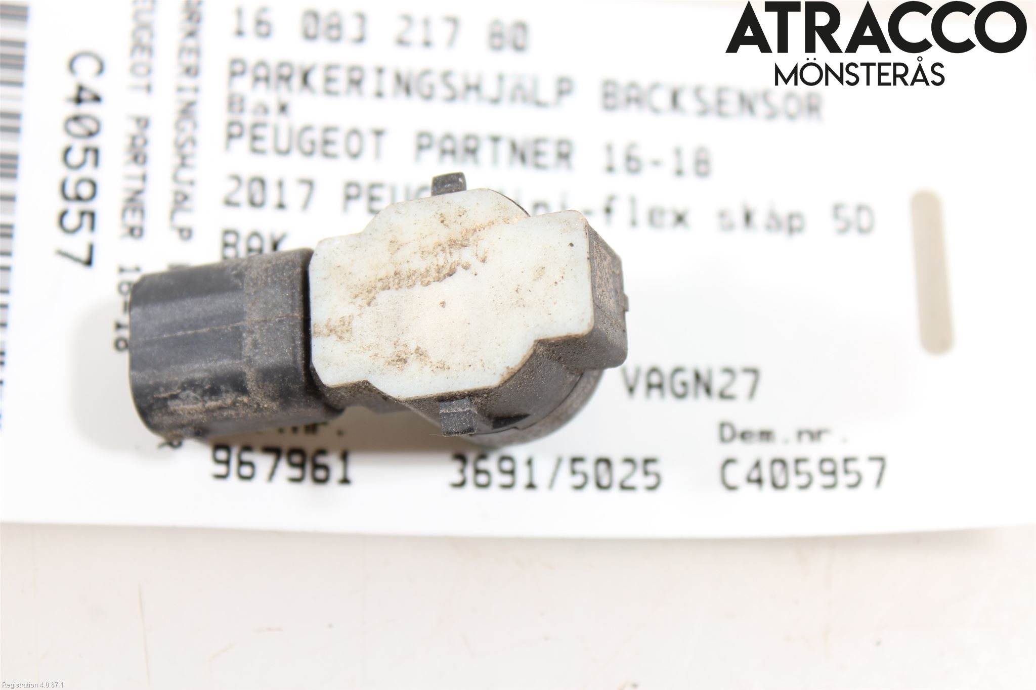 Peugeot PARTNER 16-18 Sensor Ryggesensor