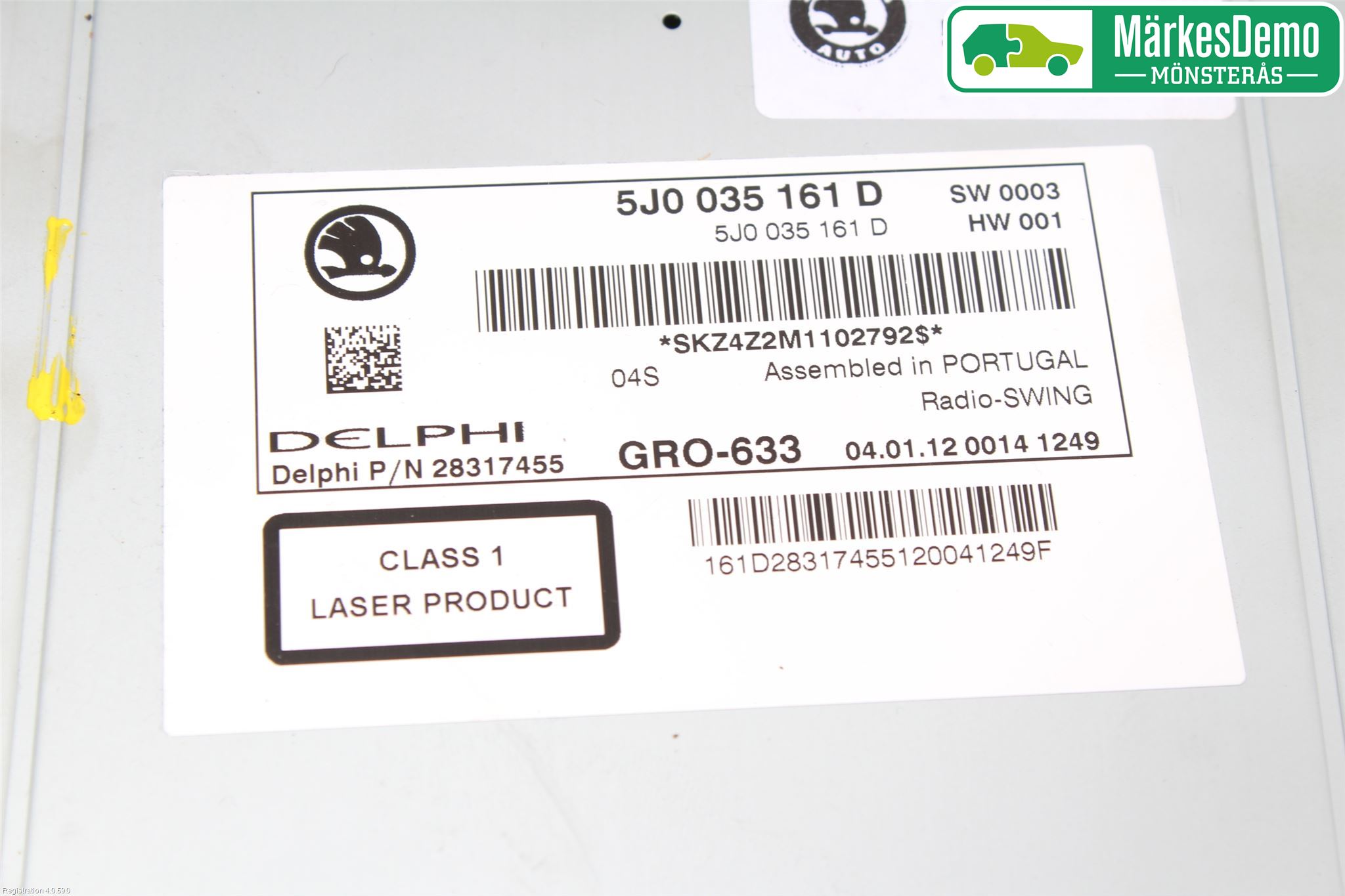 Skoda FABIA 07-14 Stereo Radio
