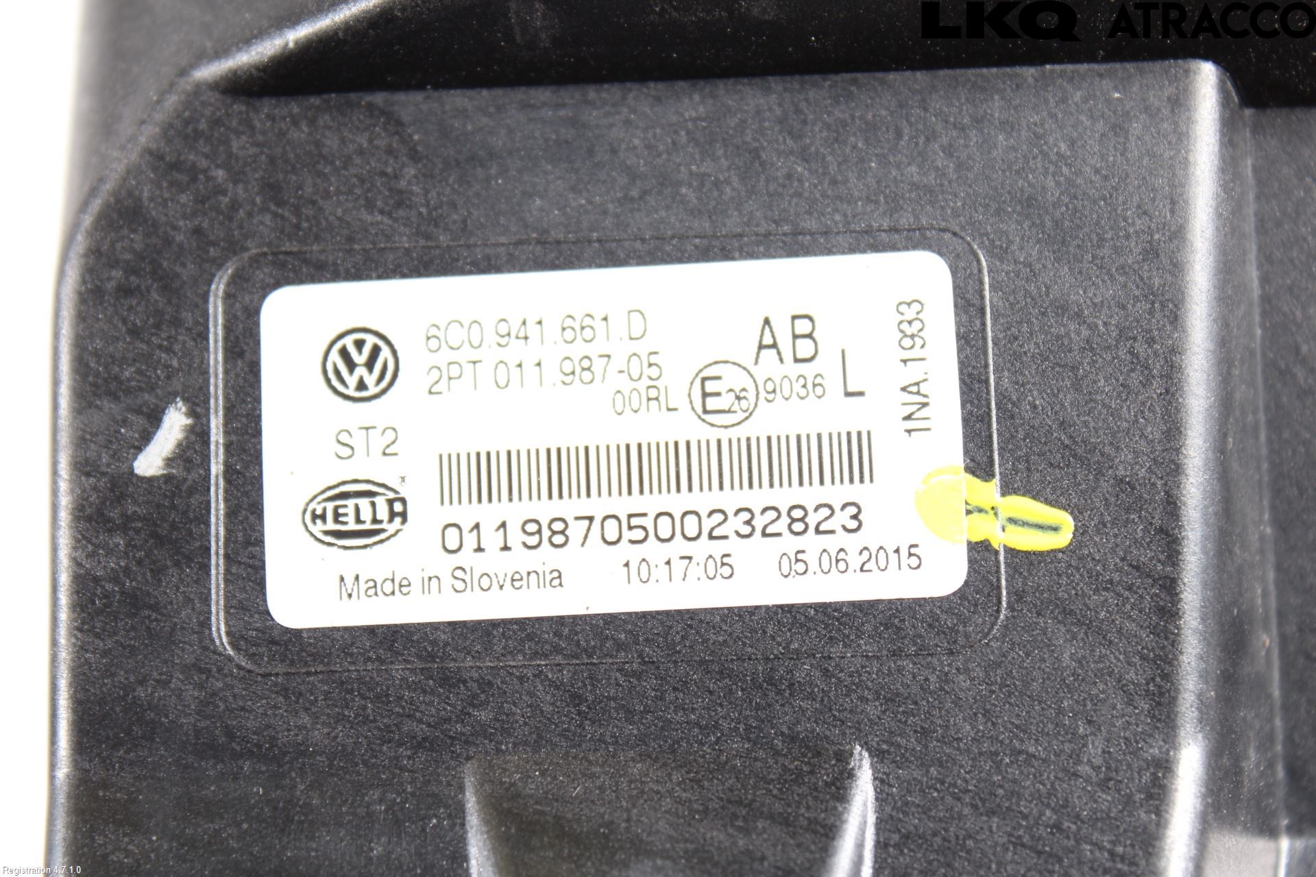 Volkswagen VW POLO 10-17 Frontlykt-Kurve-Tåkelys