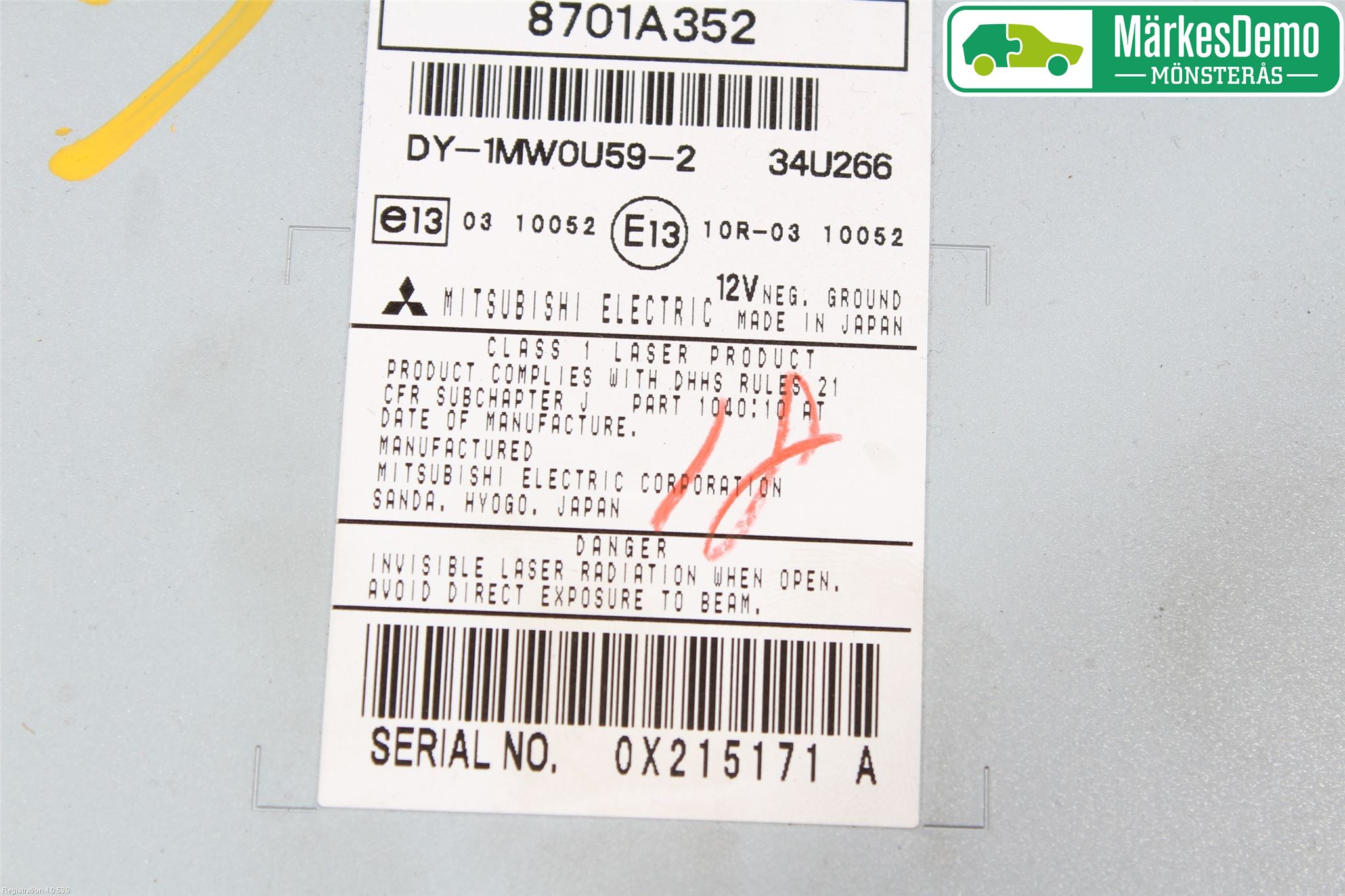 Mitsubishi LANCER 07-14 Stereo Radio