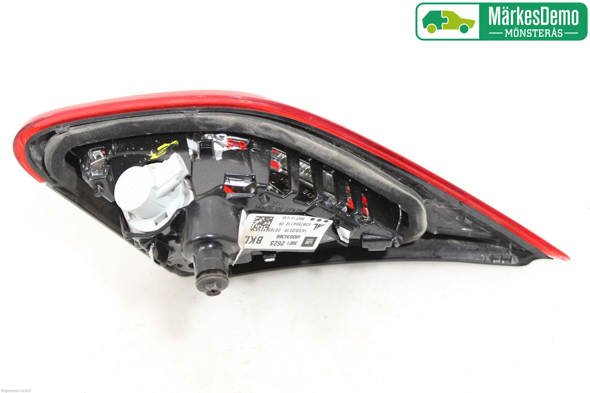 Opel CORSA E 15-19 Baklykt Venstre  På Luke(Indre