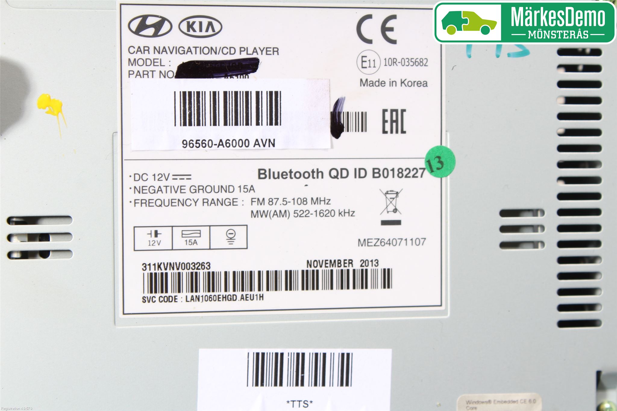 Hyundai i30 GD 13-17 Stereo Radio