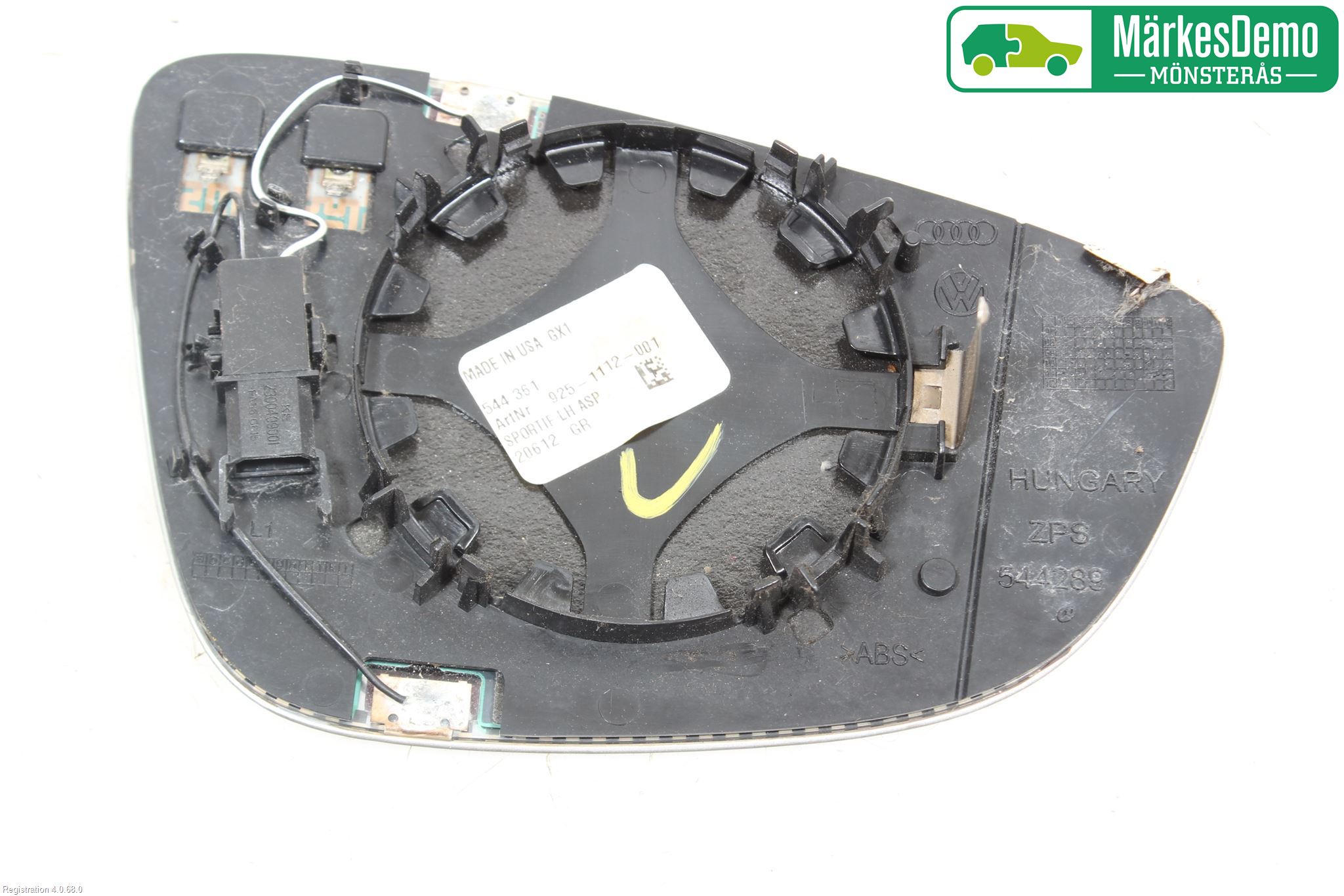 Volkswagen VW PASSAT 11-14 Speil Glass V