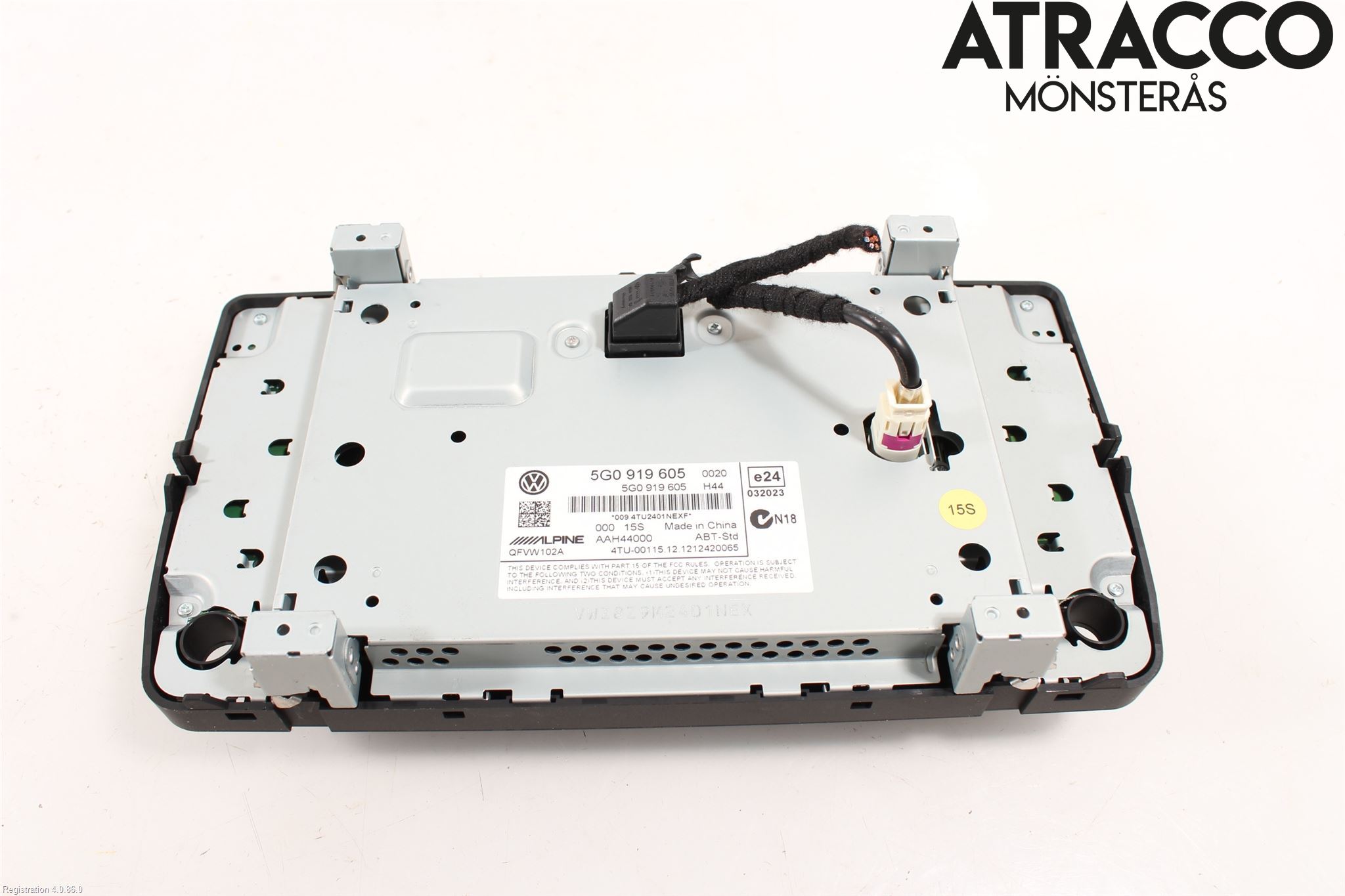 Volkswagen VW GOLF / E-GOLF VII 13-20 Multifunktionsdisplay