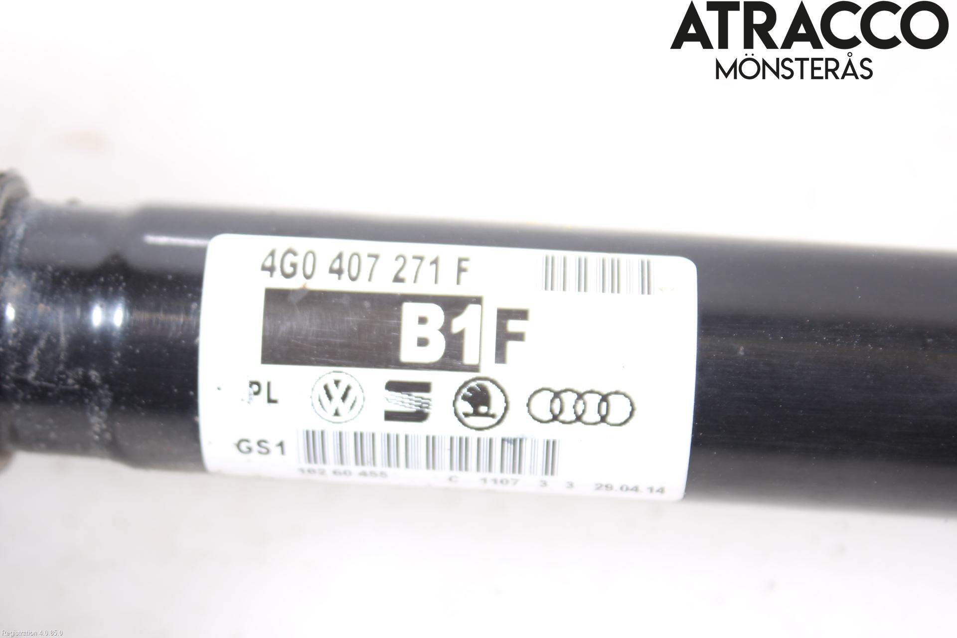 Audi Q5 09-16 Drivaksel Foran Kompl Høyre