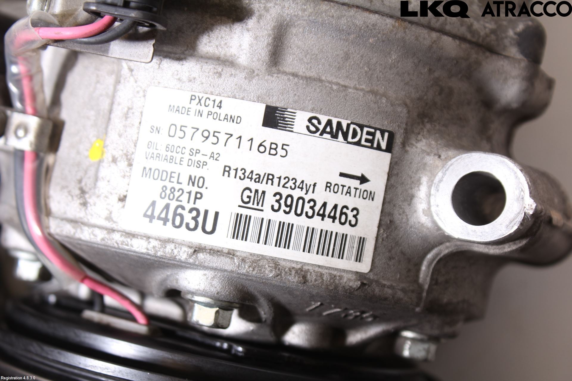 Opel ASTRA K 16-22 Varme Ac Kompressor