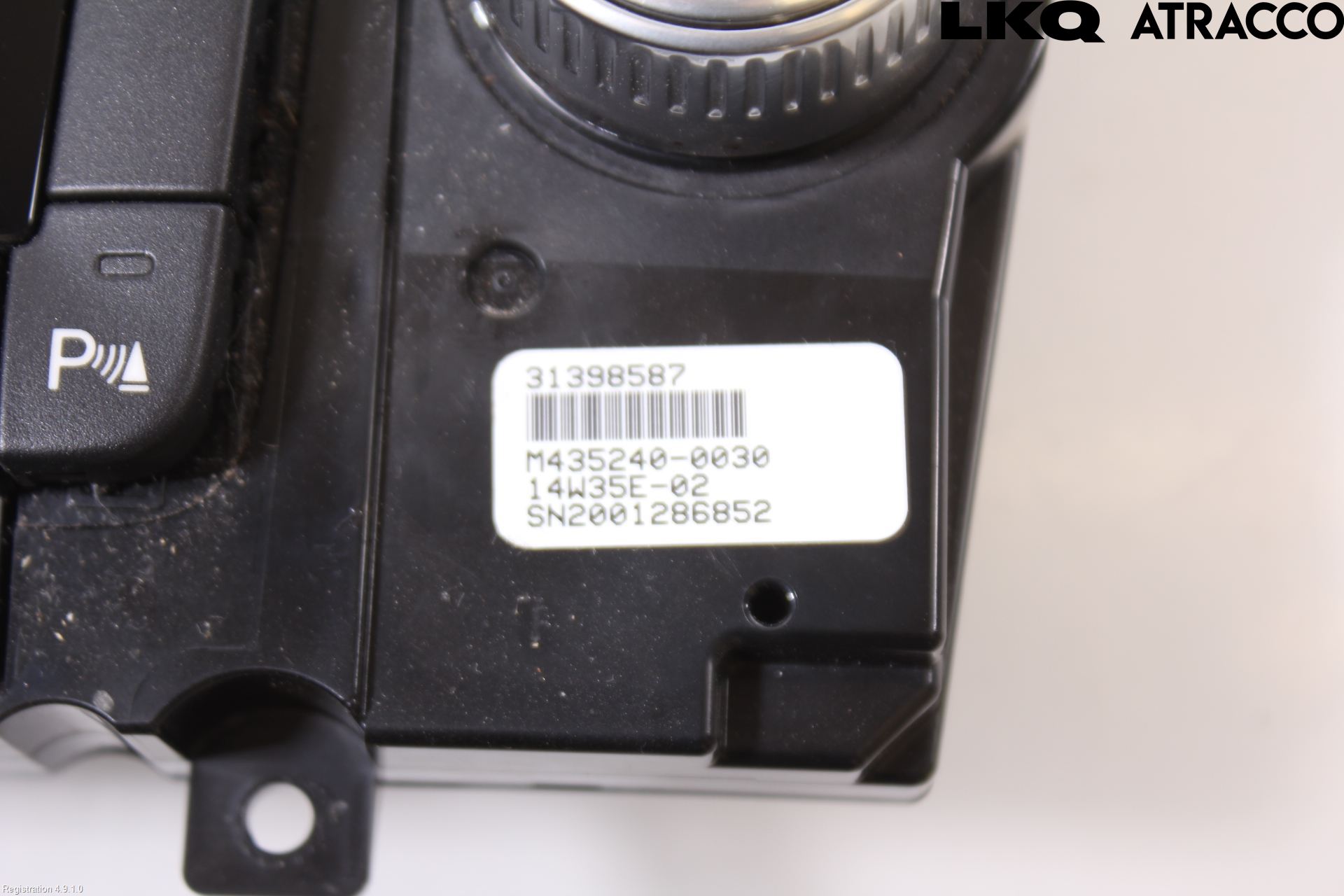 Volvo V60 14-18 Varme Ac Betjening-Display