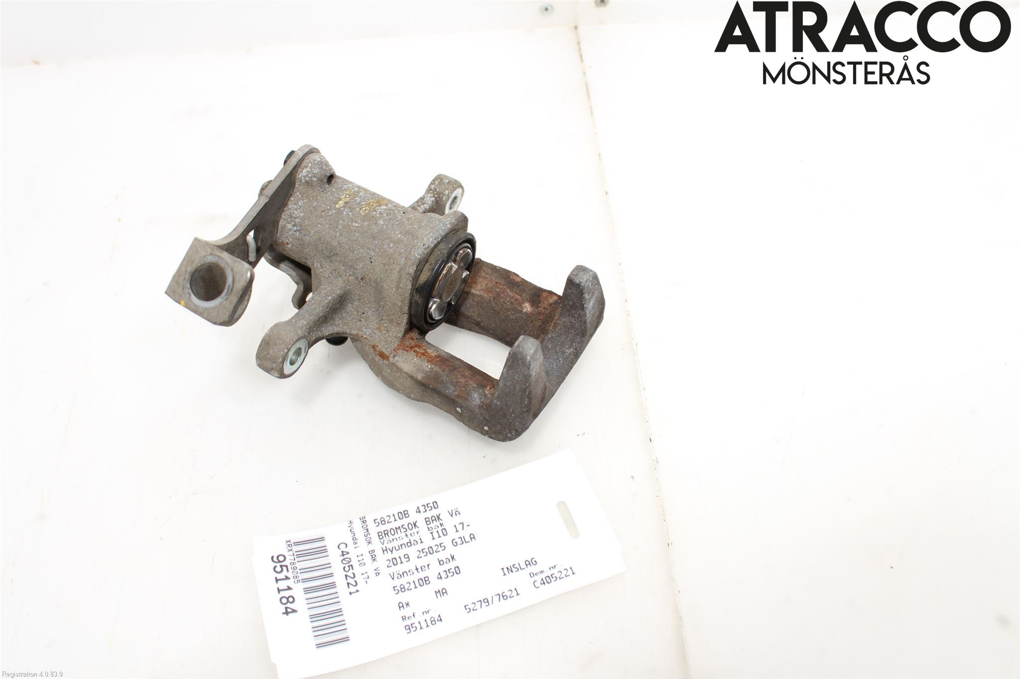 Hyundai i10 BA 17-20 Bremsecaliper Bak Venstre