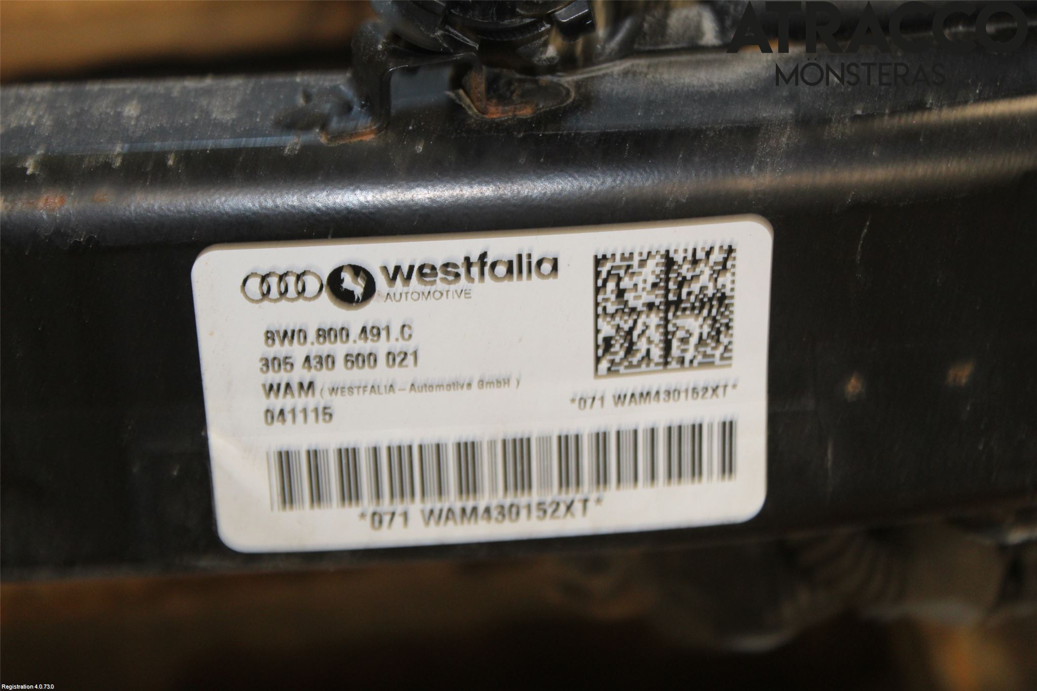 Audi A4/S4 B9 16-19 Tilhengerfeste