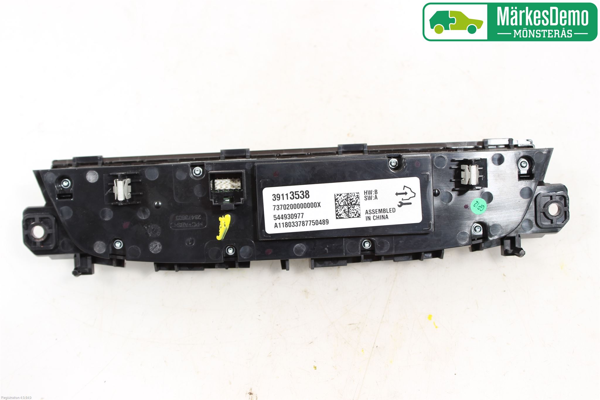 Opel INSIGNIA 17- Varme Ac Betjening-Display