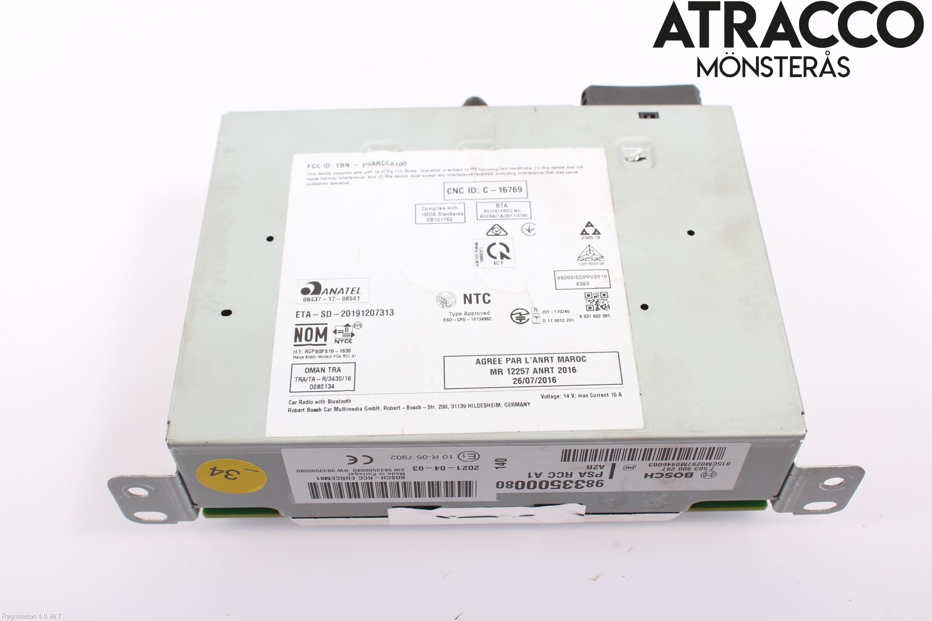 Citroen COTROEN C3 17-24 Stereo Radio