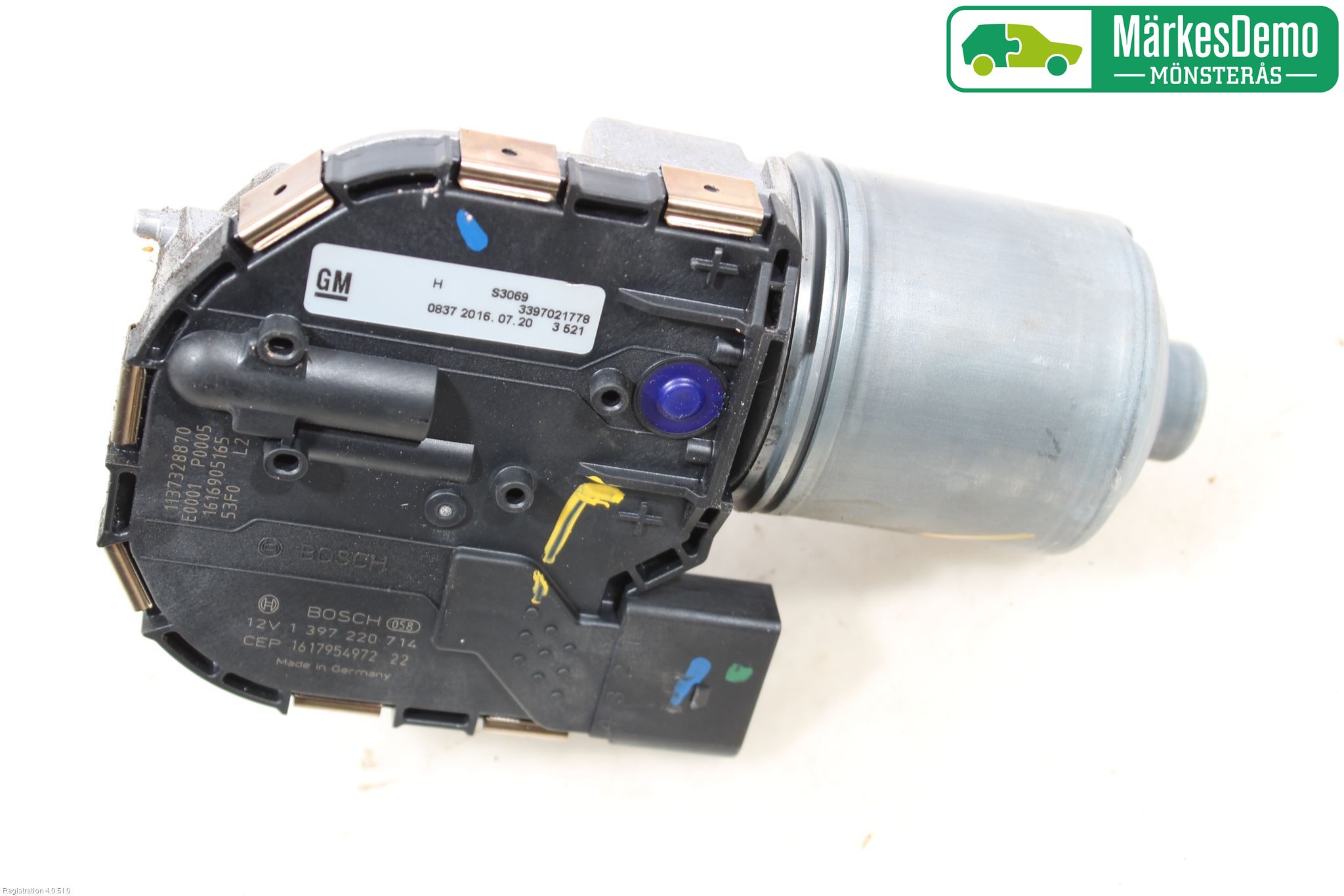 Opel ASTRA K 16-22 Viskermotor Frontrute