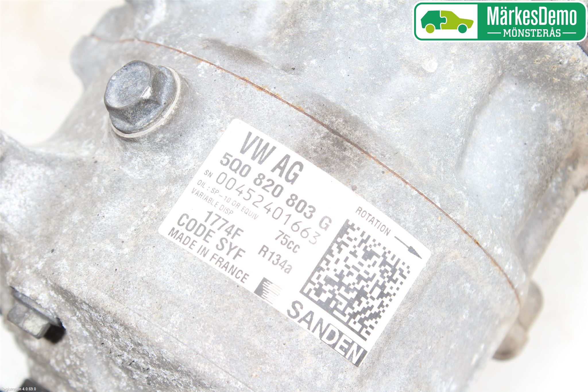 Volkswagen VW CADDY 16-20 Varme Ac Kompressor