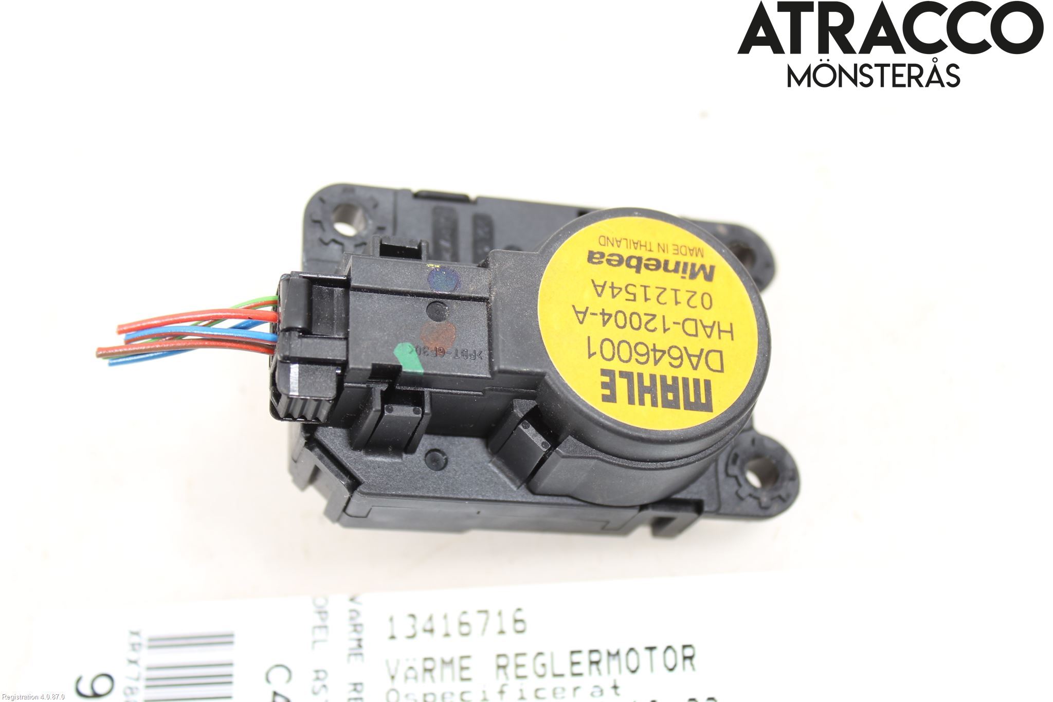 Opel ASTRA K 16-22 Varme Regulering Motor