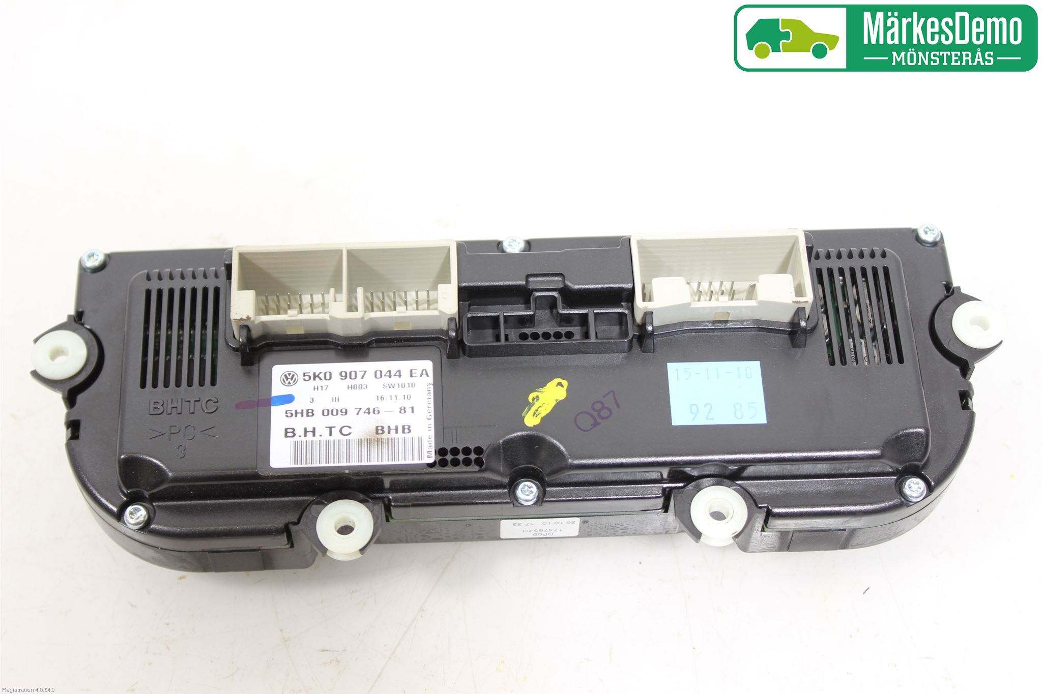 Volkswagen VW SCIROCCO 09-17 Varme Ac Betjening-Display