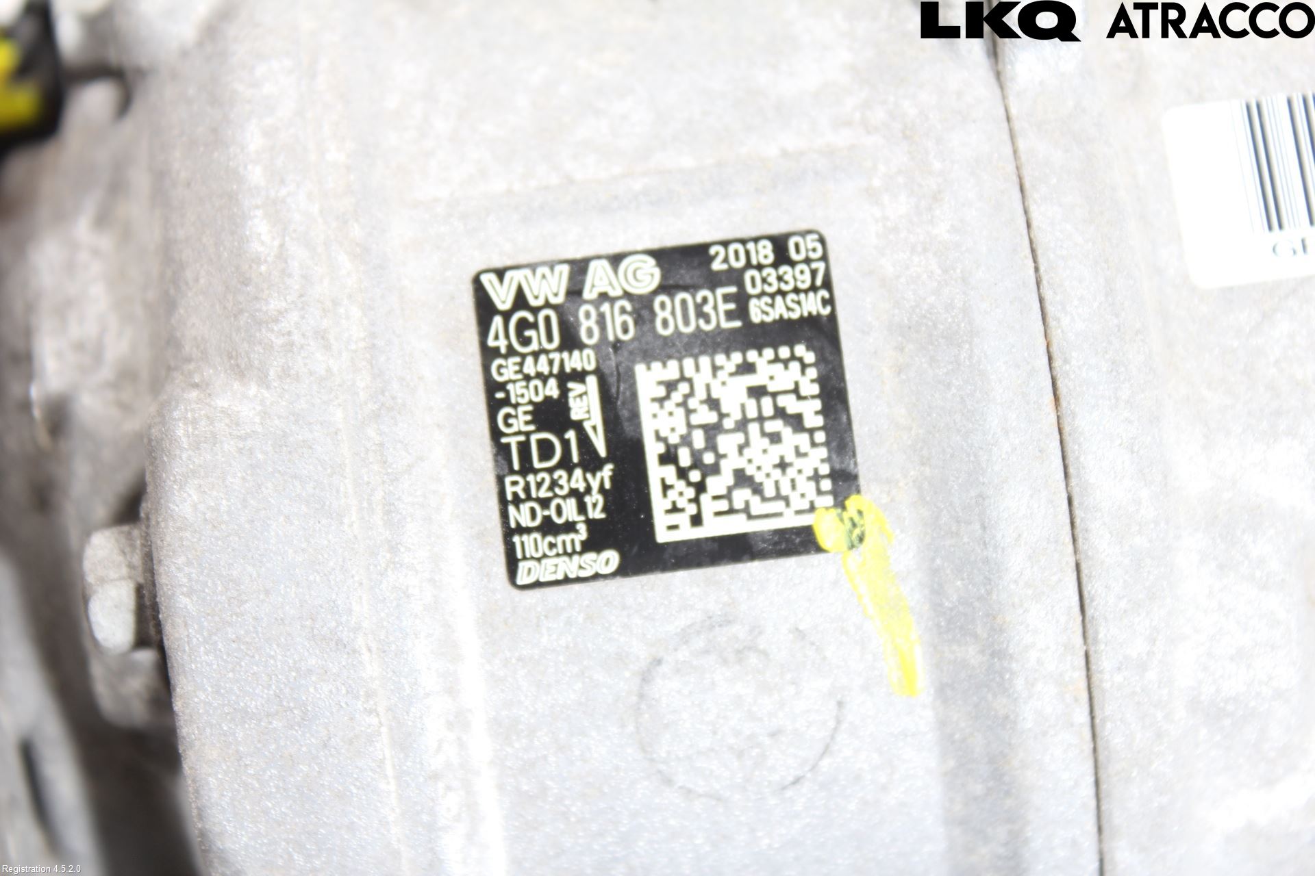 Audi A6/S6 4G 11-18 Varme Ac Kompressor