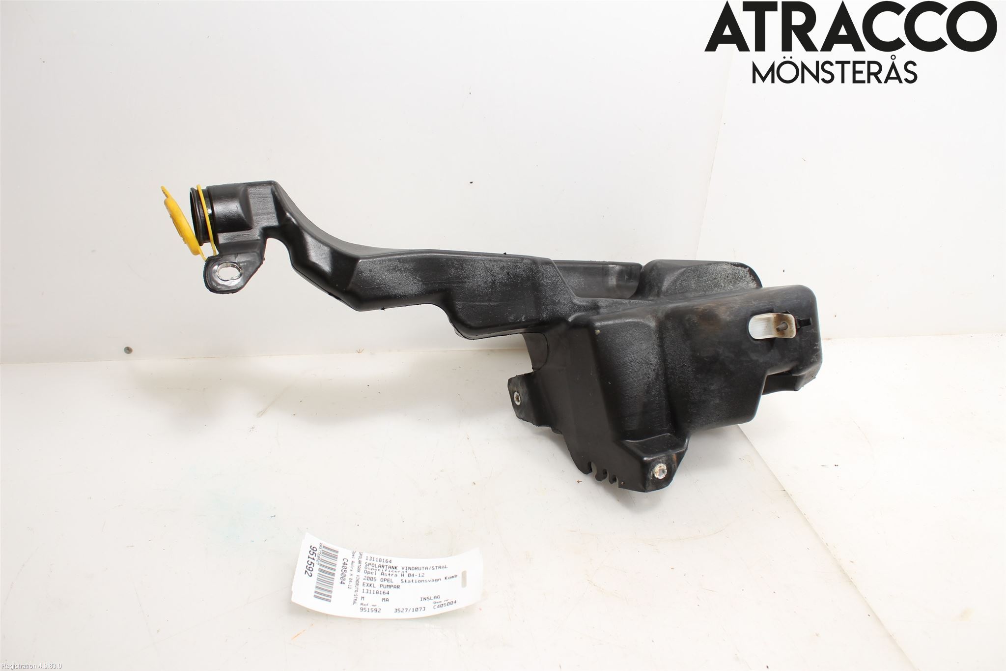 Opel ASTRA H 04-12 Spylerbeholder Frontrute-Lykte