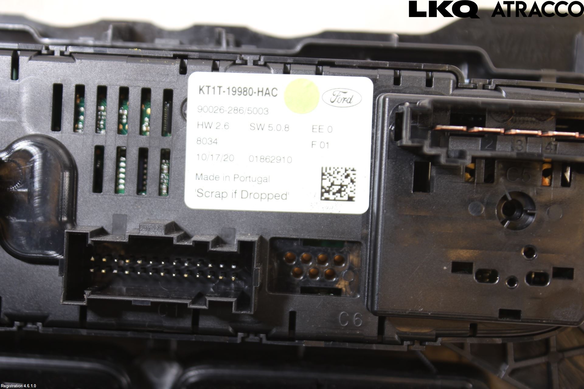 Ford TRANSIT/TOURNEO CONNECT 13-22 Varme Ac Betjening-Display