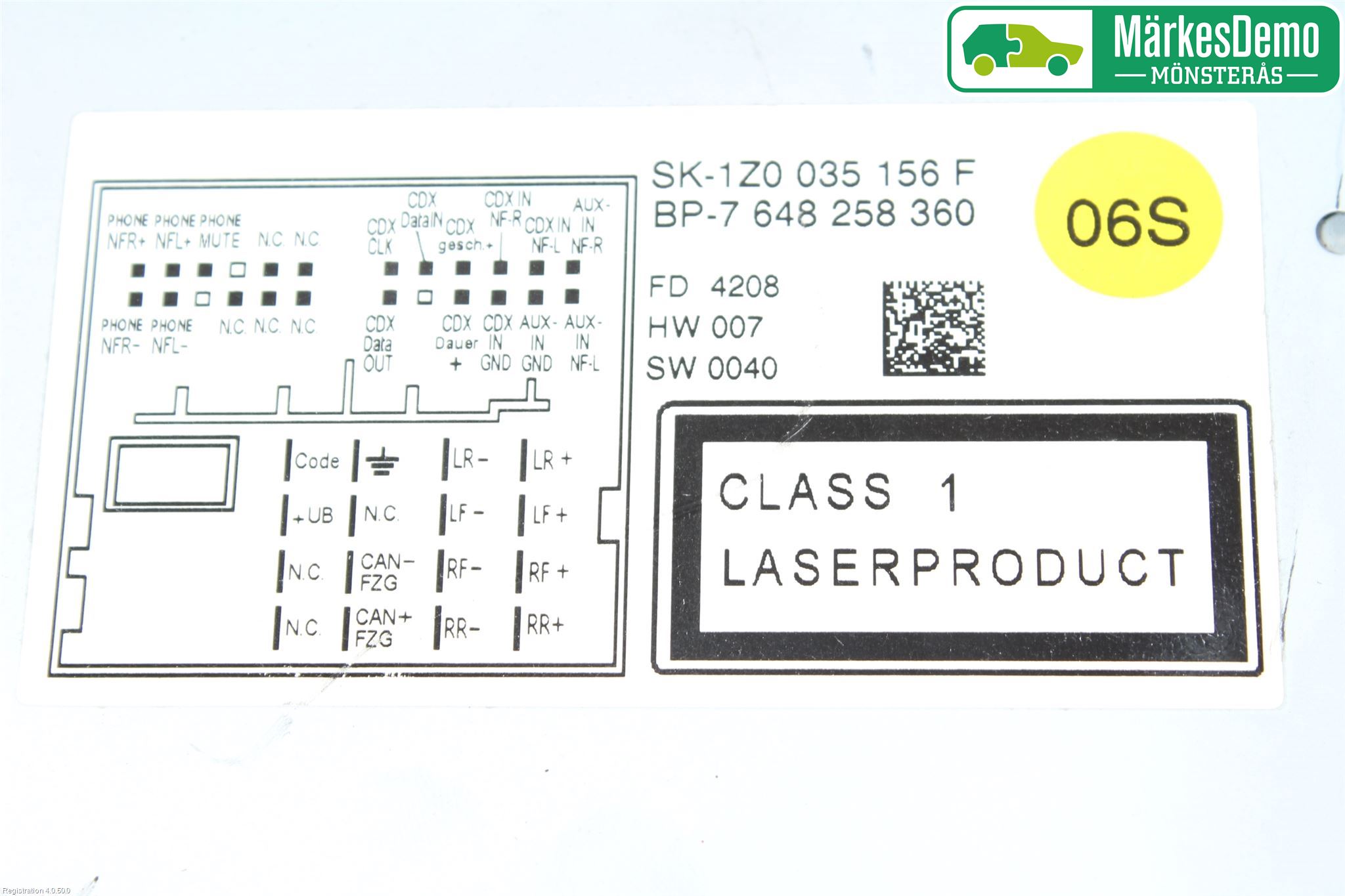 Skoda OCTAVIA (1Z) 05-13 Stereo Radio