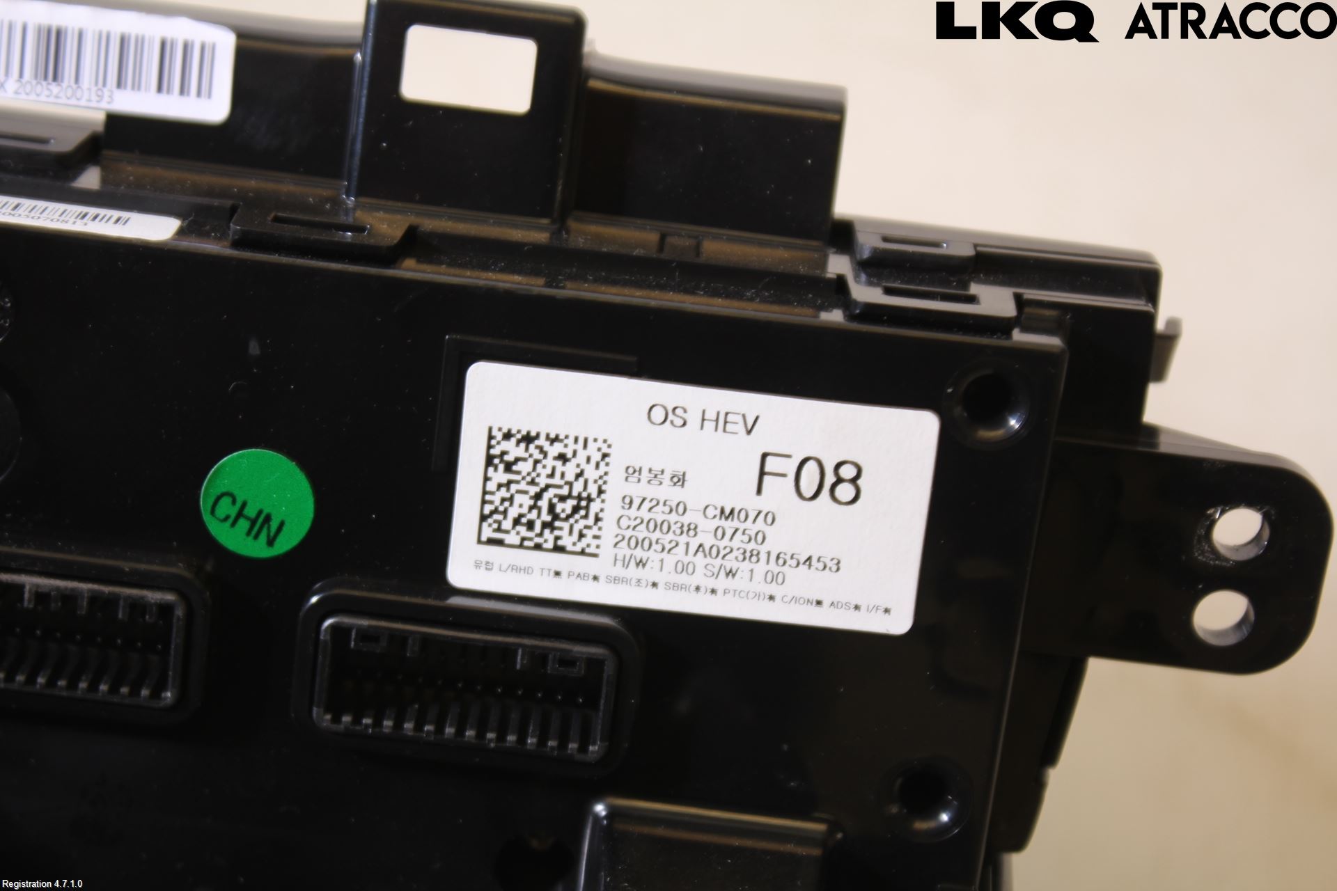 Hyundai KONA/ELECTRIC OS 18-23 Varme Ac Betjening-Display