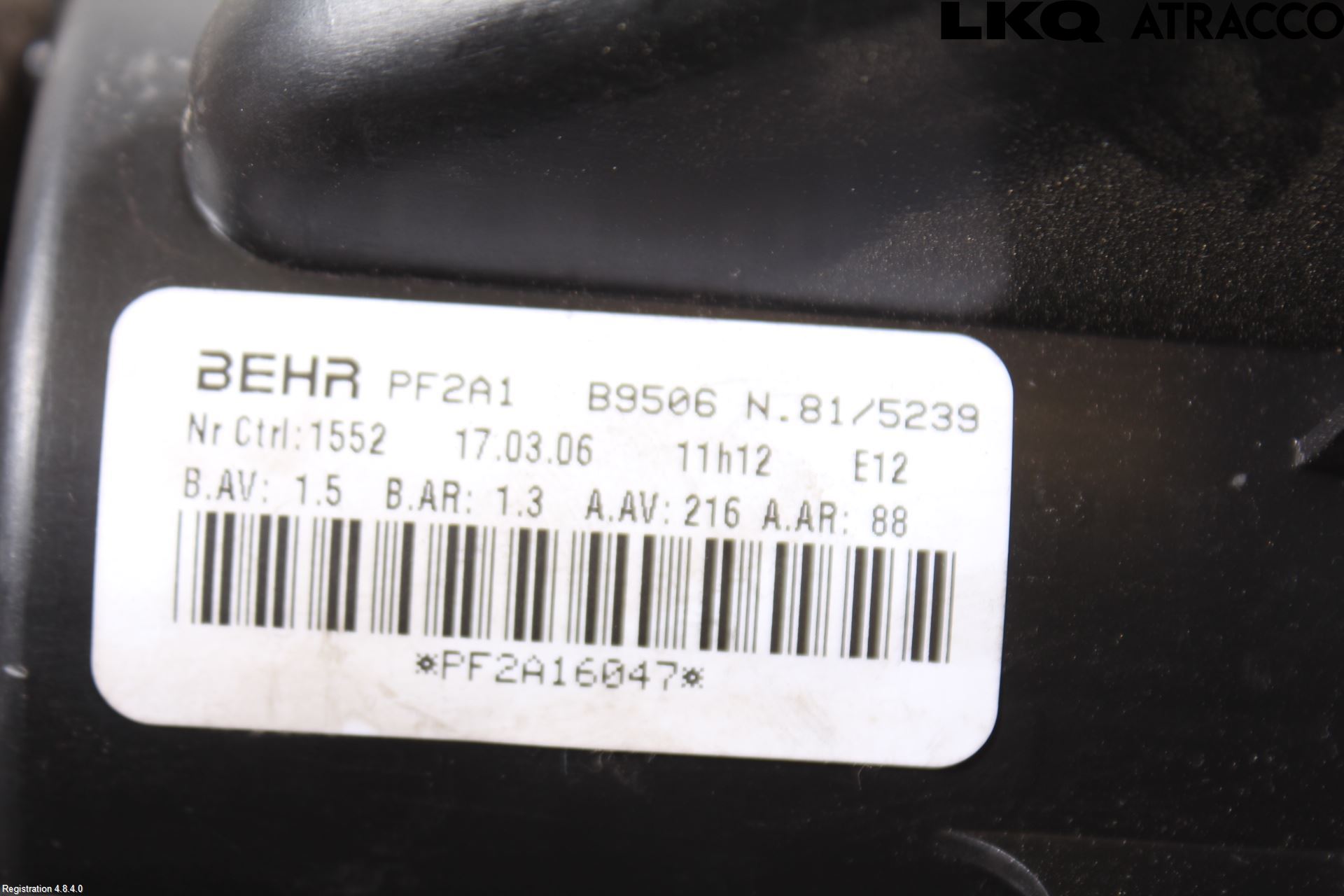 Peugeot 307     05-08 Varmeapparat Viftemotor