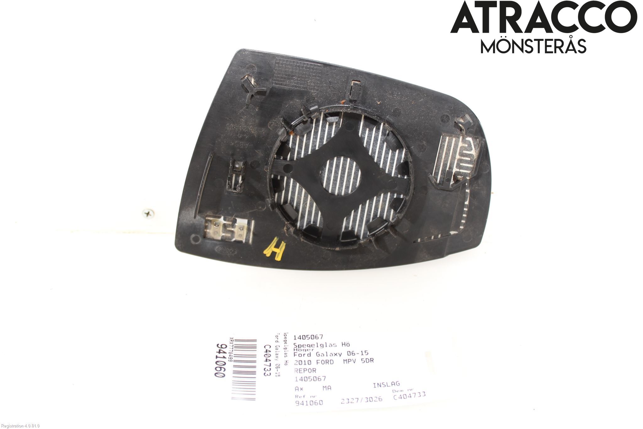 Ford GALAXY 06-15 Speil Glass H