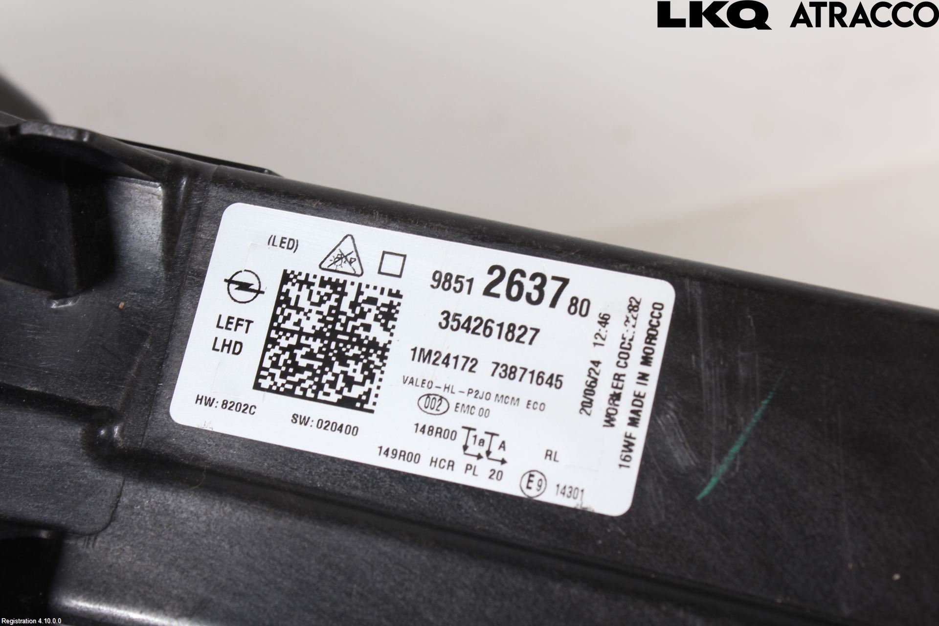 Opel CORSA F, CORSA-E 20- Frontlykt Venstre