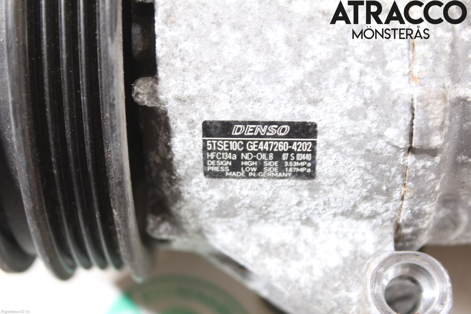 Toyota YARIS XP130 15-20 Varme Ac Kompressor