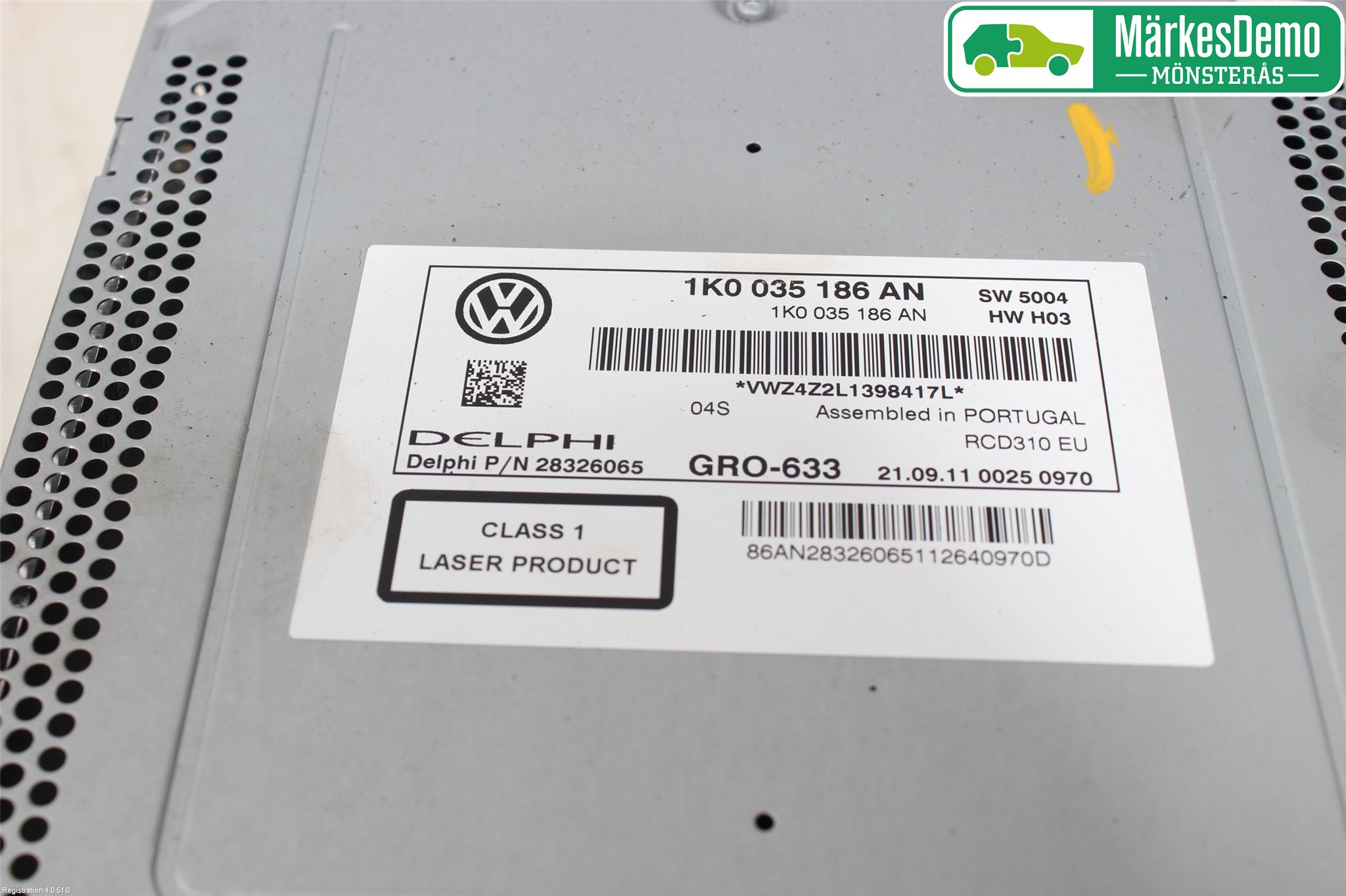Volkswagen VW GOLF VI 09-13 Stereo Radio