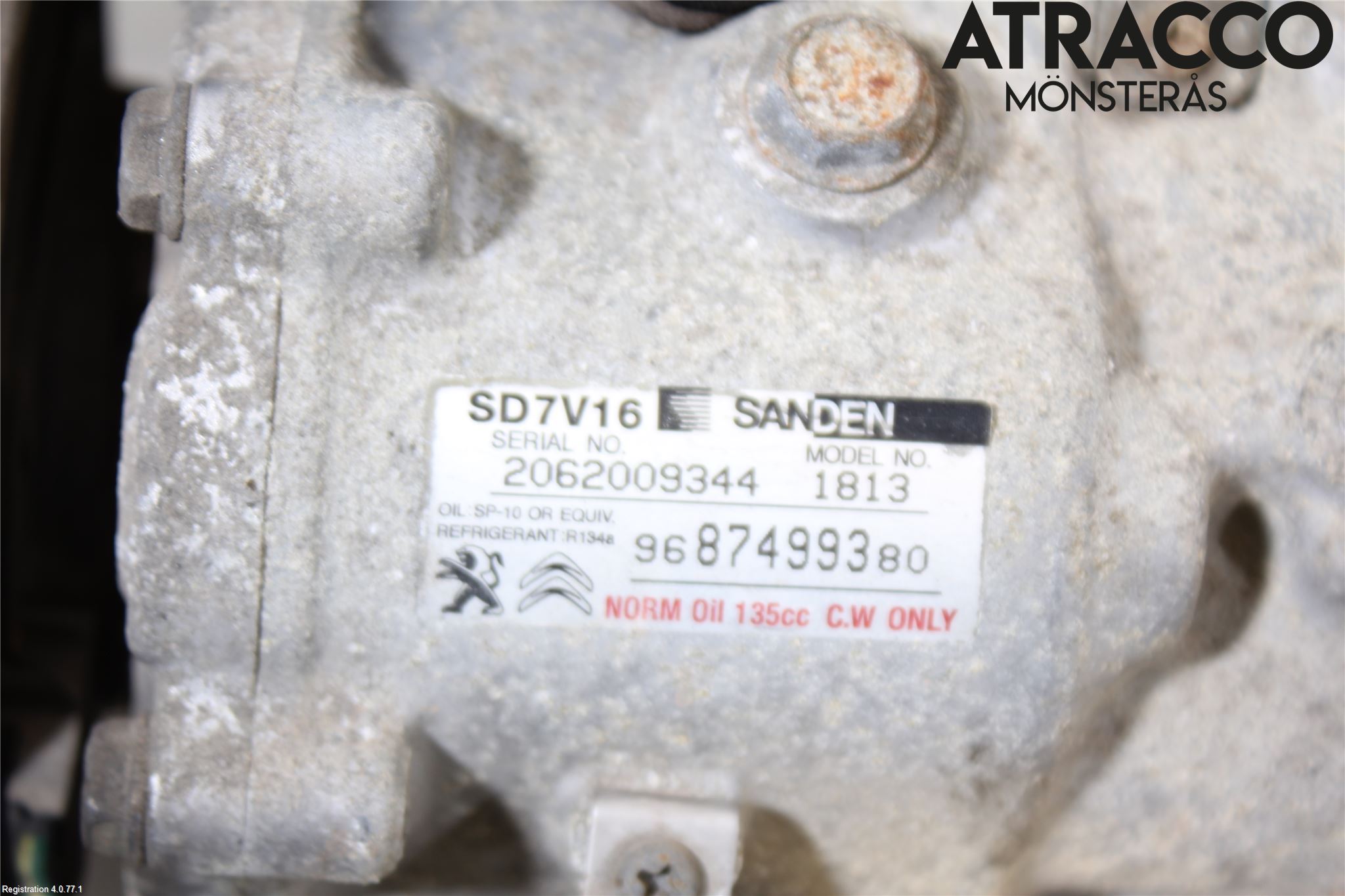 Fiat SCUDO 07-16 Varme Ac Kompressor