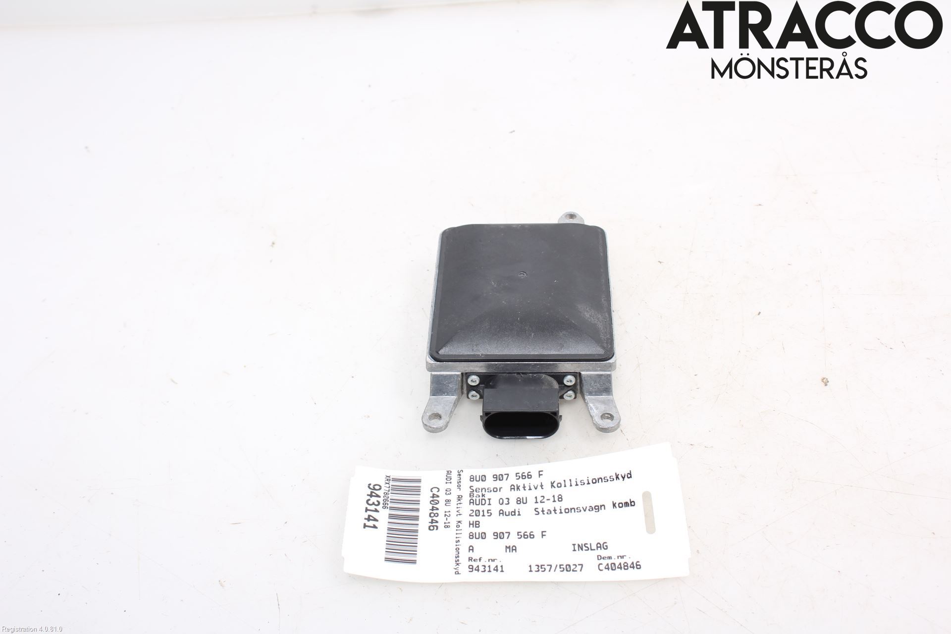 Audi Q3 8U 12-18 Sensor Kollisjonsbeskyttelse