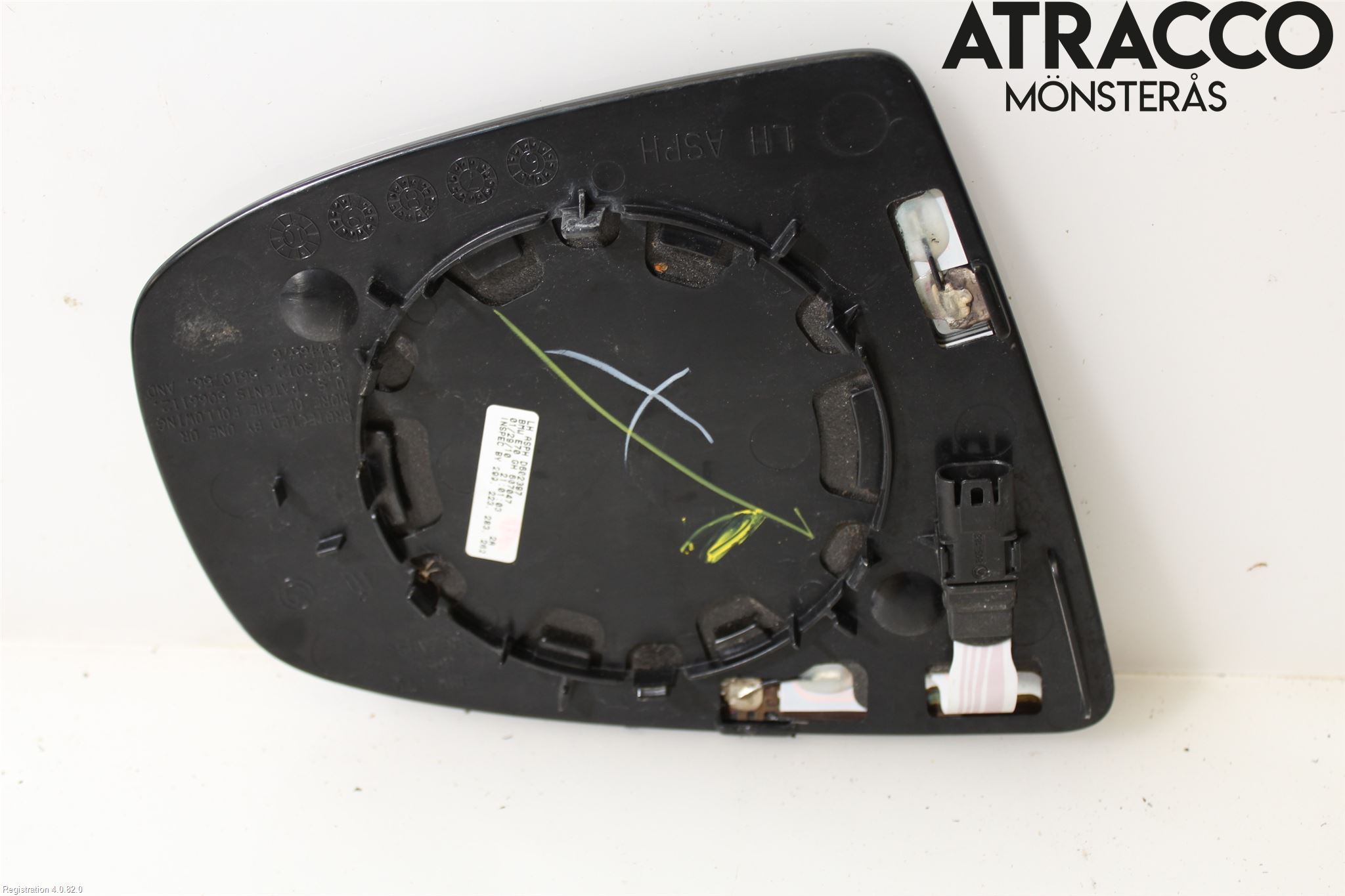 BMW X6 E71/E72   08-14 Speil Glass V